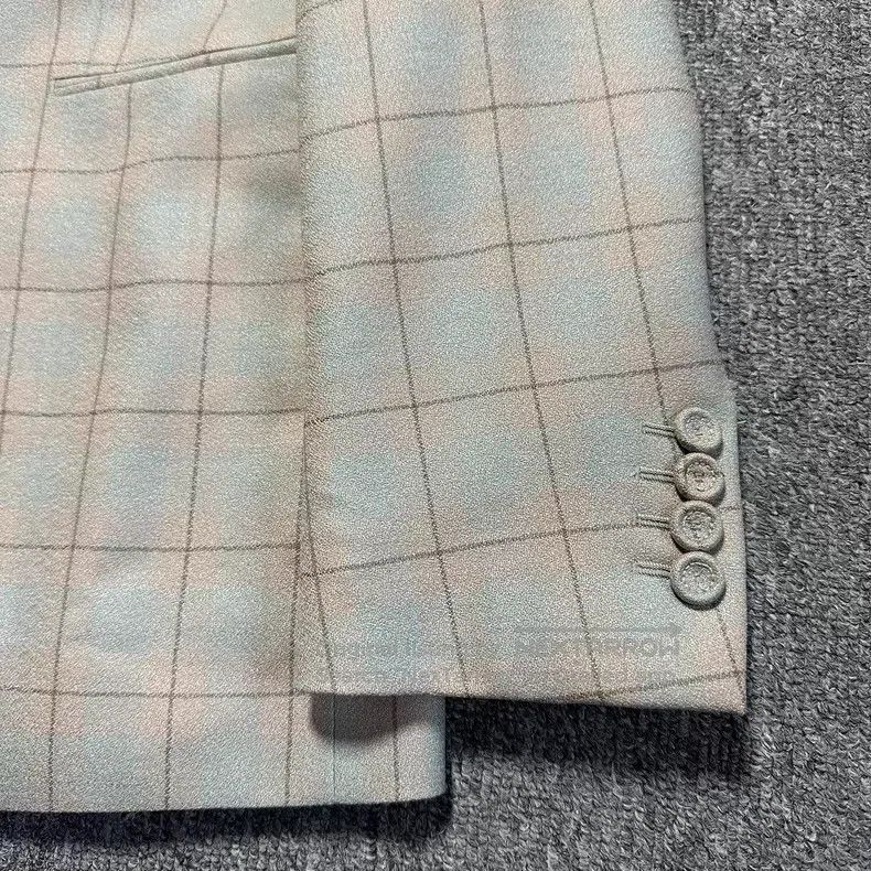 Dior Dior 23fw beige plaid sheep wool suit Size 44R - 2 Thumbnail