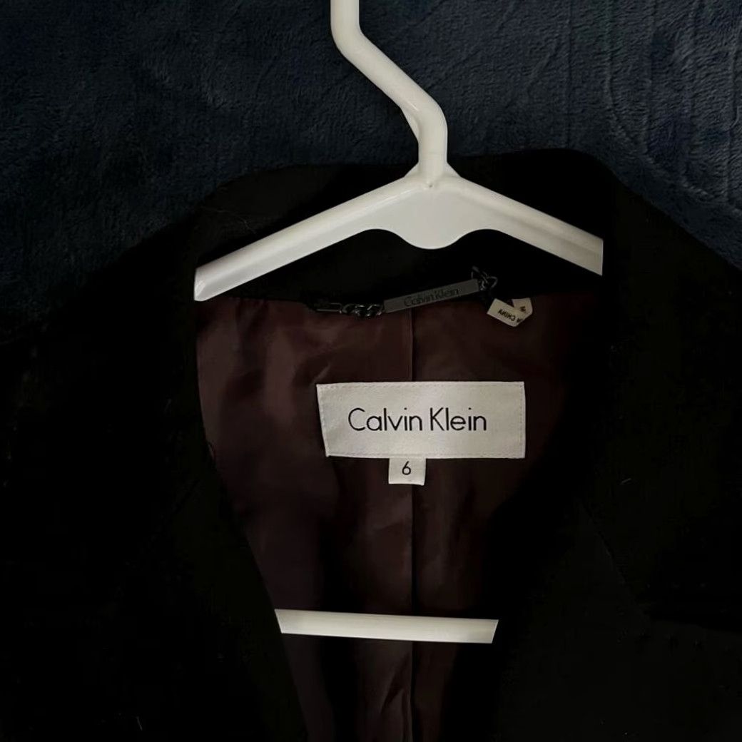 Calvin Klein Calvin Klein Blazer 3 Button Womens Black Size 6 Suit Jacket Preppy Size M / US 6-8 / IT 42-44 - 2 Thumbnail