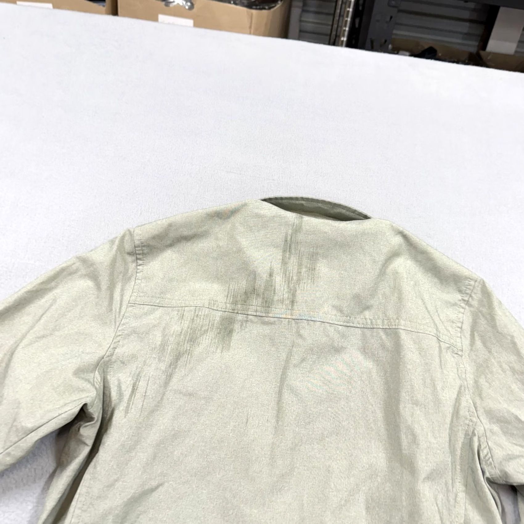 Vintage L.L. Bean Shirt Womens Small Gray Solid Long Sleeve Button Up Hiking performance Size S / US 4 / IT 40 - 5 Thumbnail