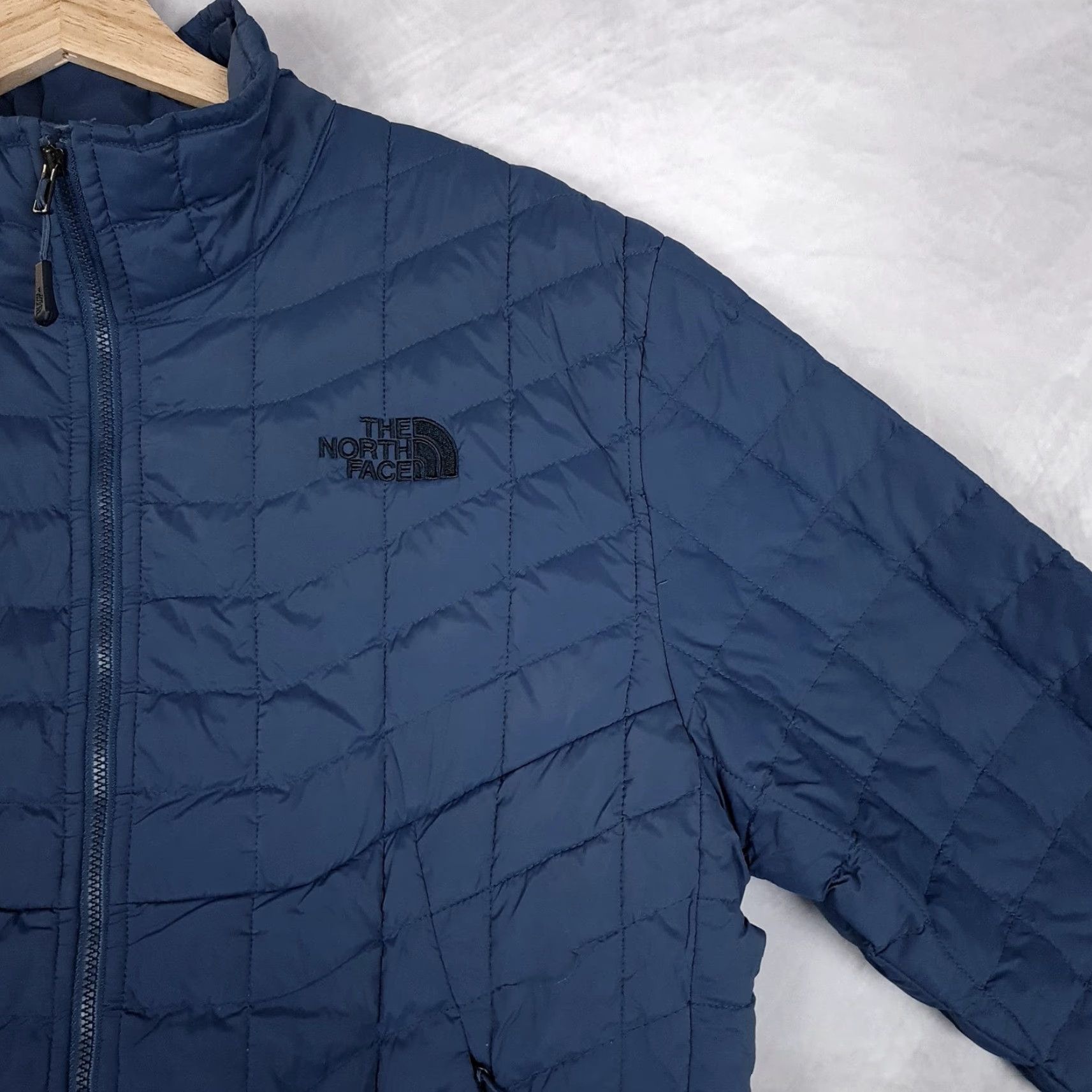 The North Face The North Face Jacket Mens M Blue ThermoBall Full Zip Puffer Lightweight Insulated Casual Fall Winter Size US M / EU 48-50 / 2 - 5 Thumbnail