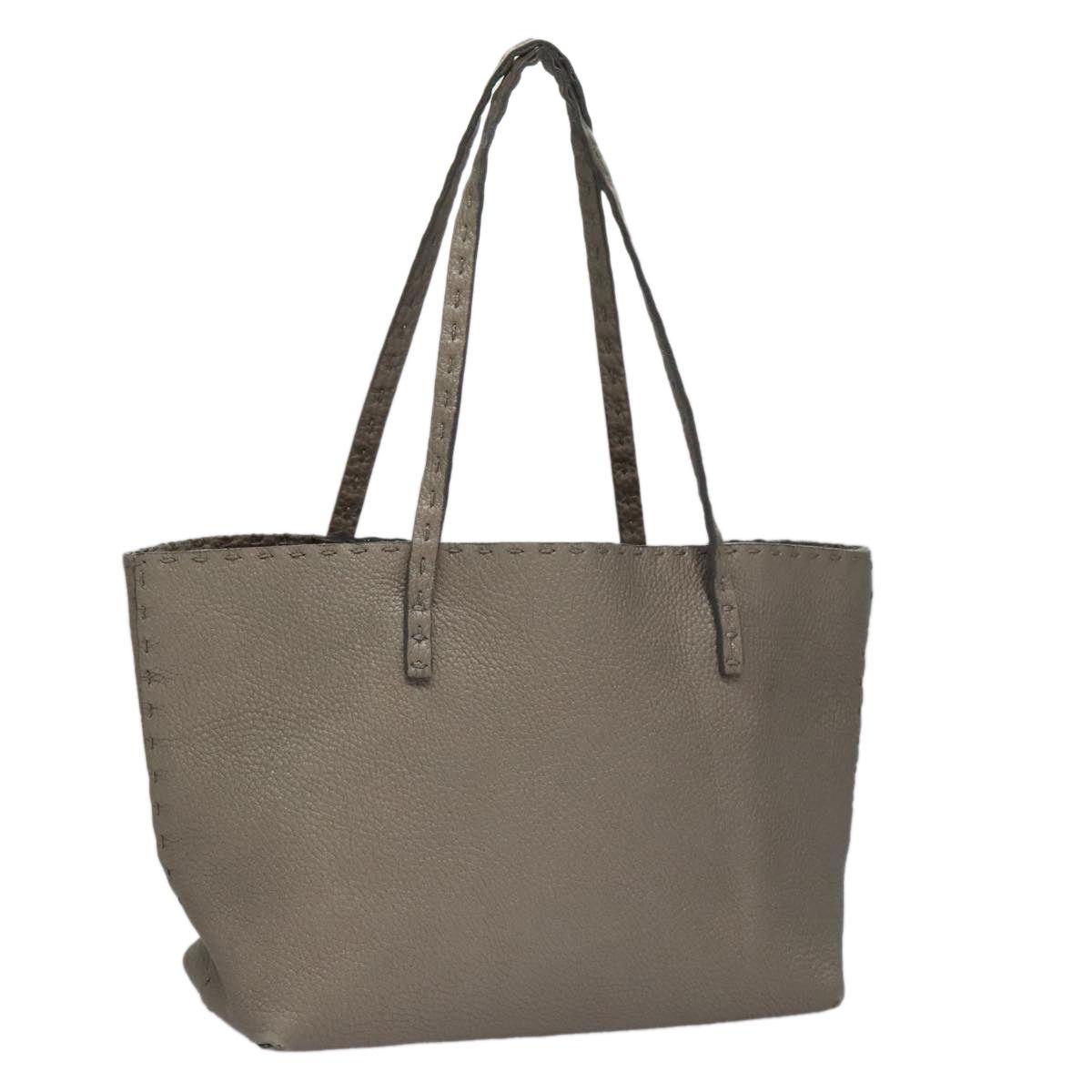 Fendi FENDI Celeria Hand Bag Leather Silver Size ONE SIZE - 1 Thumbnail