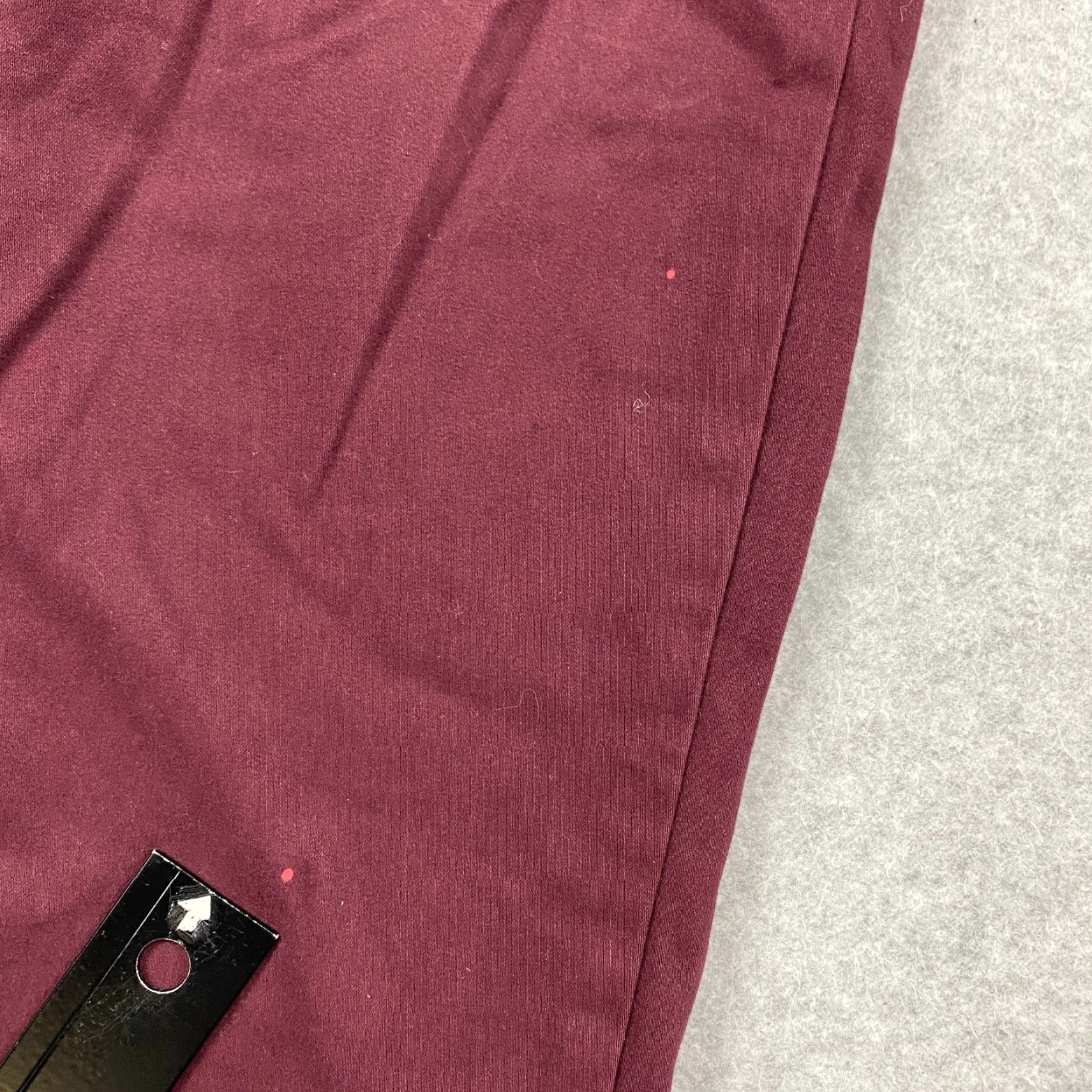 Vintage Seven7 Pants Womens 12 Maroon High Rise Skinny Stretch Pockets Size 34" / US 12 / IT 48 - 4 Thumbnail