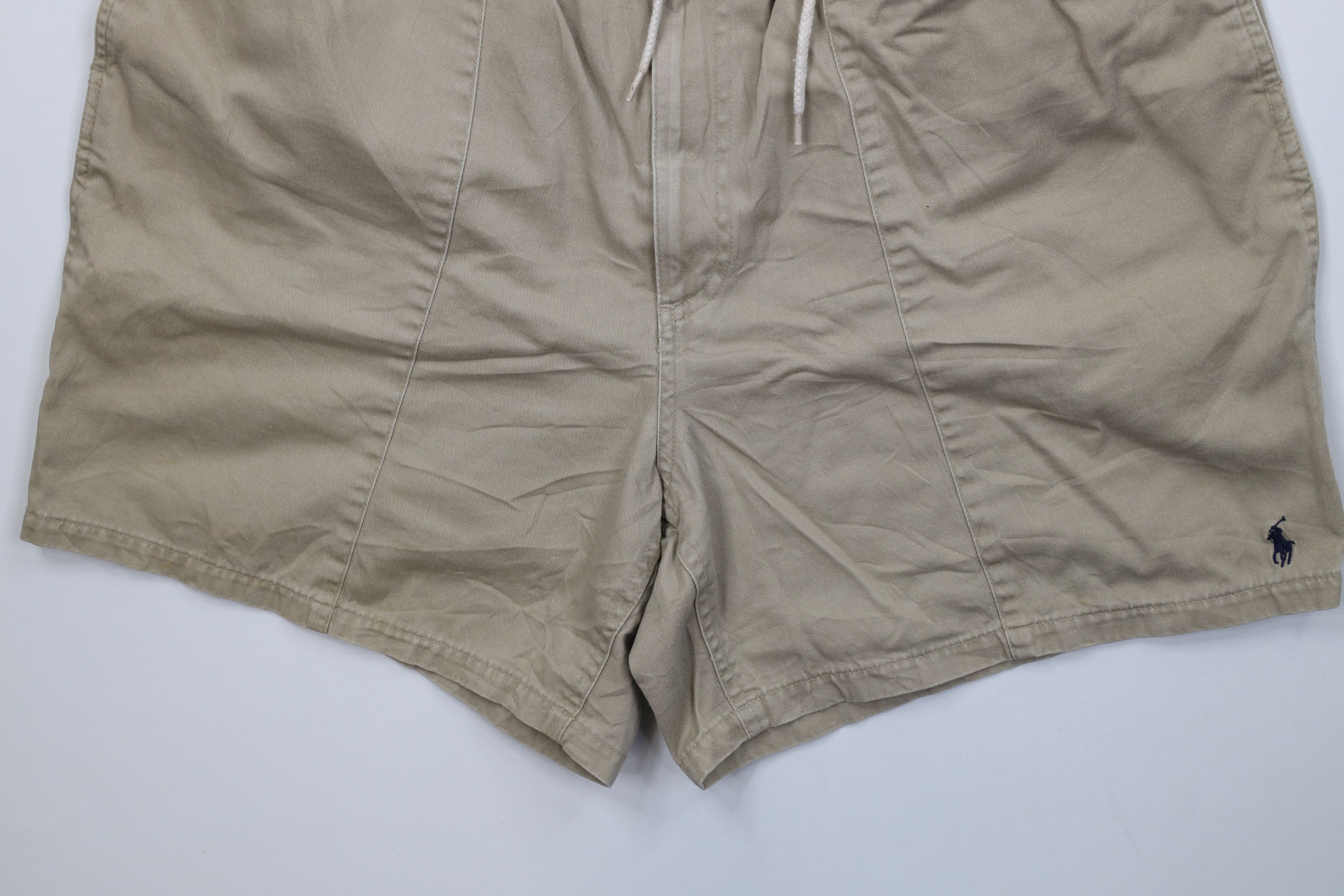 Ralph Lauren Vintage 90s Ralph Lauren Above Knee Shorts Beige Cotton Size US 36 / EU 52 - 4 Thumbnail