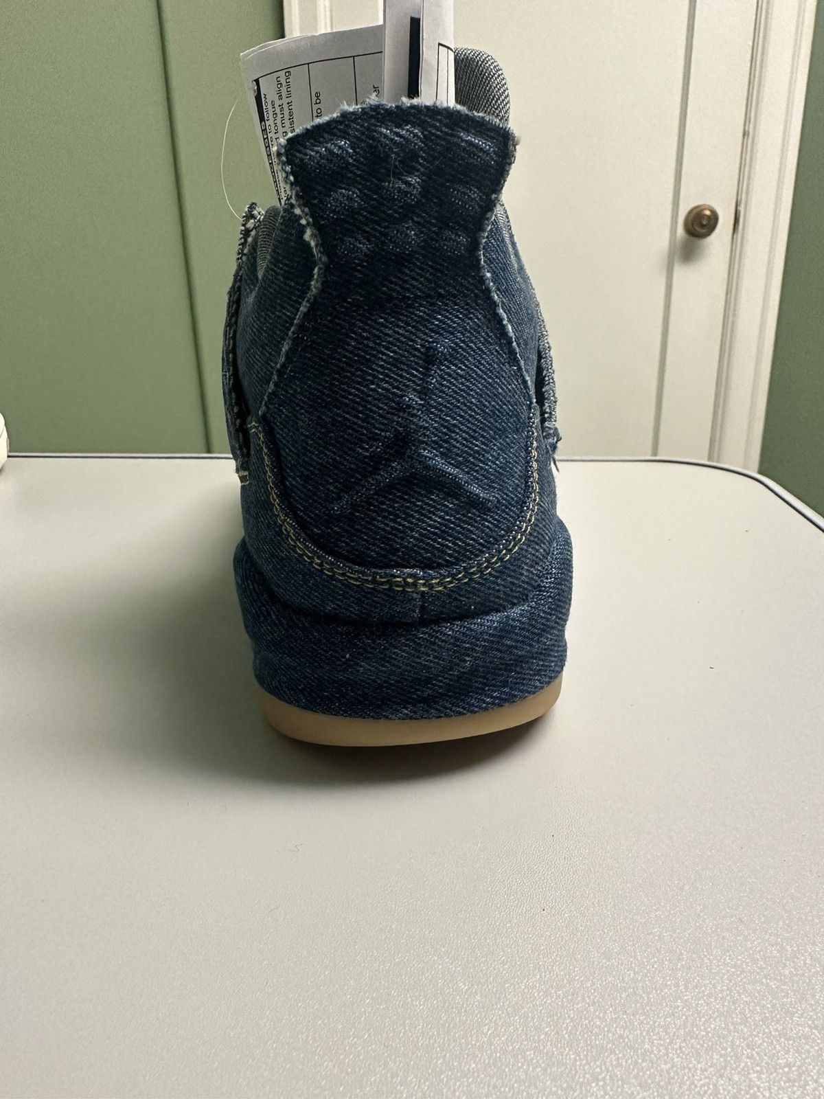 Jordan Brand × Levi's × Nike SAMPLE Nike Jordan Brand x Levi’s Air Jordan 4 Denim Blue Size US 8.5 / EU 41-42 - 5 Thumbnail