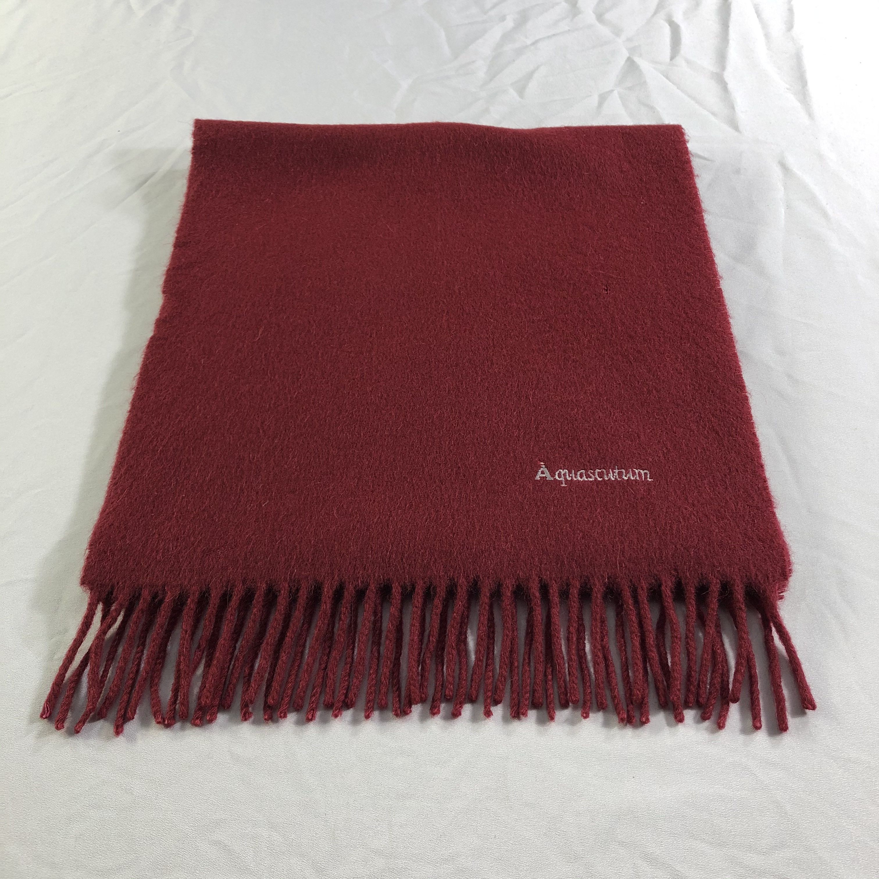 Aquascutum Aquascutum Cashmere Scarf Muffler Neckwear V2467 Size ONE SIZE - 2 Thumbnail