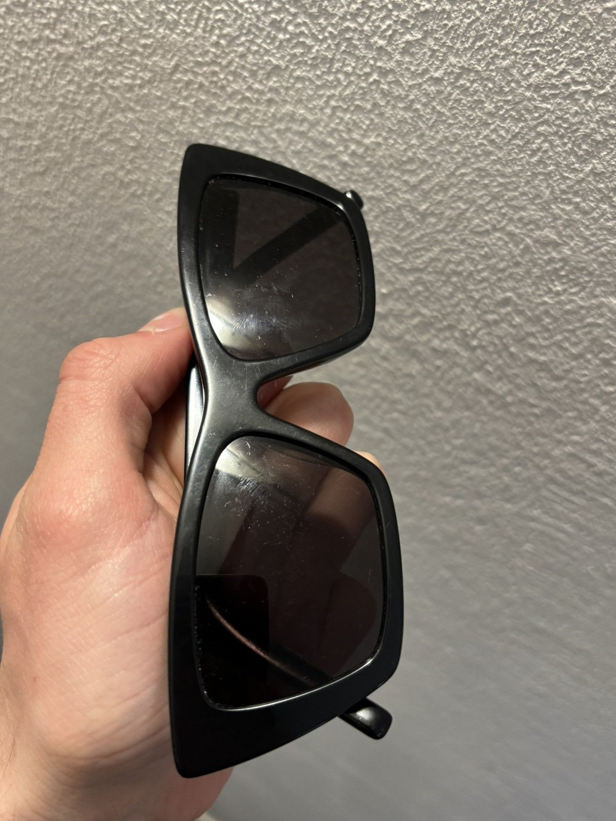 Saint Laurent Paris *HEDI ERA* SAINT LAURENT PARIS TRASHED SUNGLASSES PUNK Size ONE SIZE - 9 Thumbnail