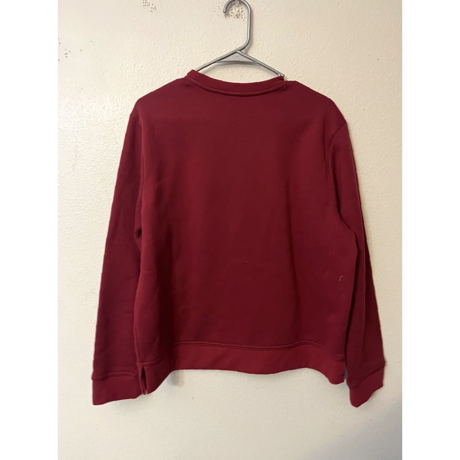 Gap Gap Logo Crew Neck Fleece Sweatshirt Women Burgundy XL Relaxed Pullover Size XL / US 12-14 / IT 48-50 - 3 Thumbnail