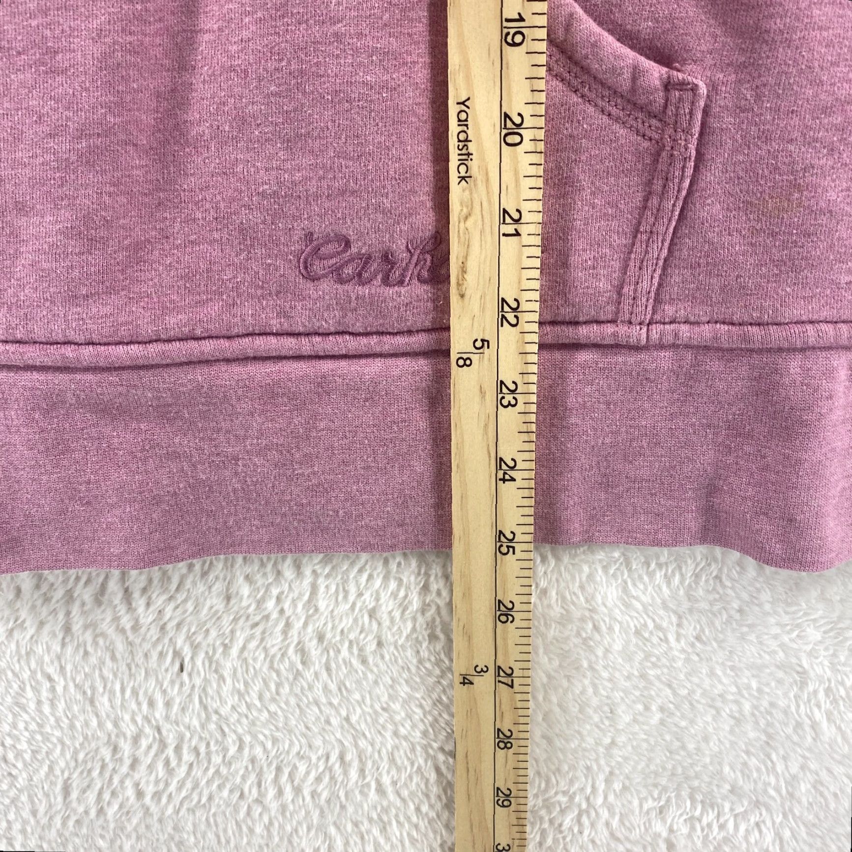 Carhartt Carhartt Pink Womens 2XL Hoodie Hooded Sweatshirt 1/4 Zip Pullover Pockets Nike Size XXL / US 16-18 / IT 52-54 - 6 Thumbnail