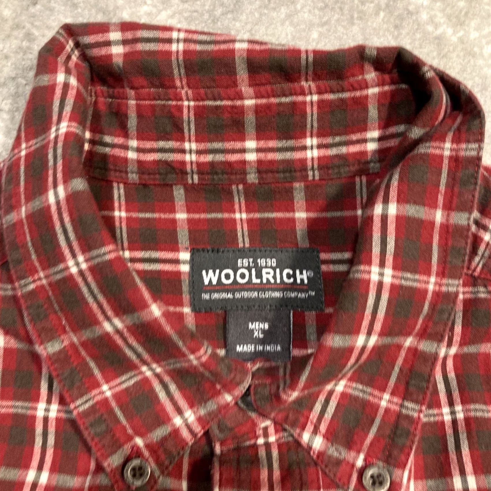 Vintage Woolrich Flannel Shirt Red Plaid Long Sleeve Button Up XL Mens Size US XL / EU 56 / 4 - 3 Thumbnail