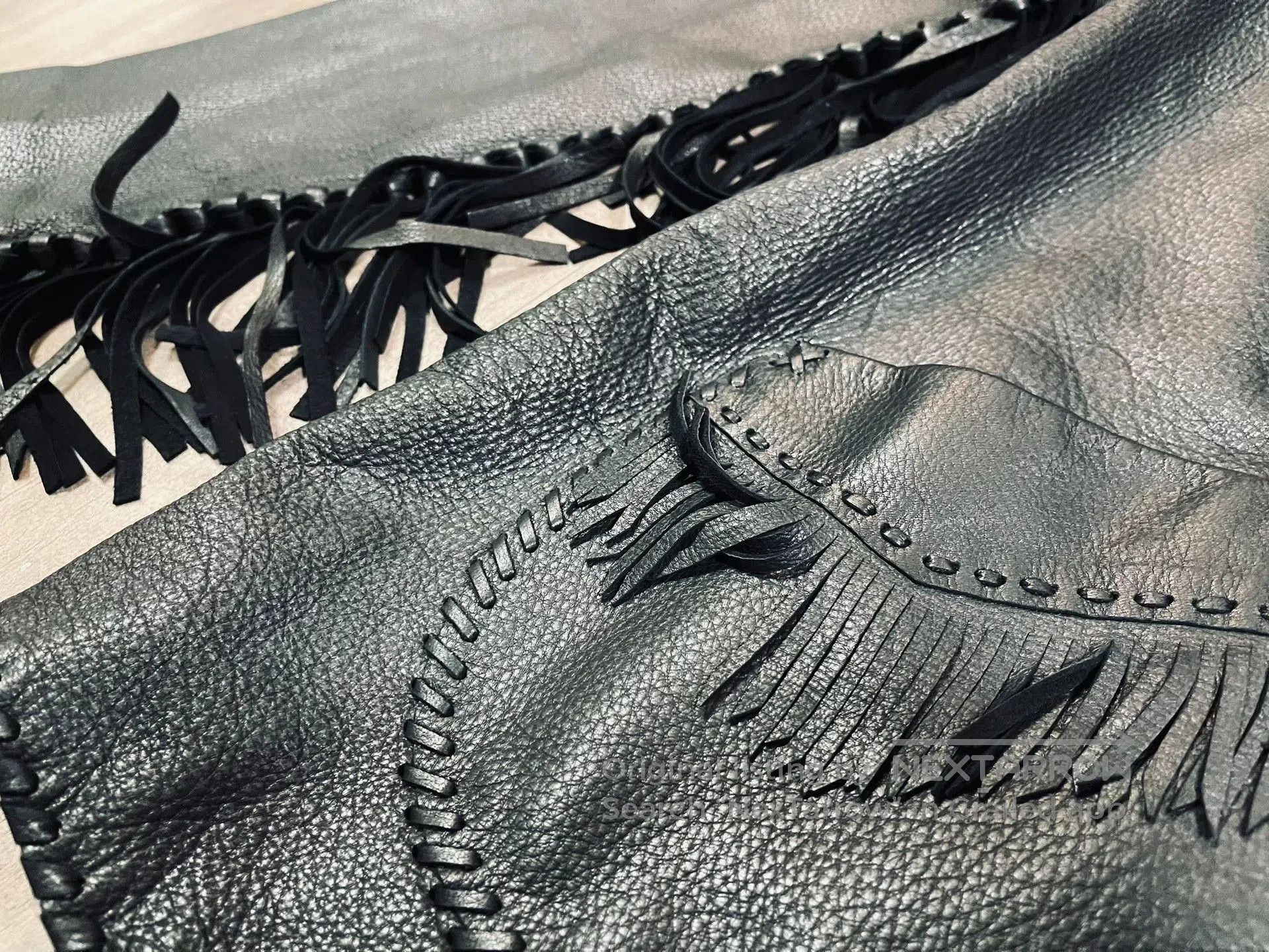 Ralph Lauren Black Label Ralph Lauren RRL Style Fringe Deerskin Leather Jacket. Size US M / EU 48-50 / 2 - 4 Thumbnail