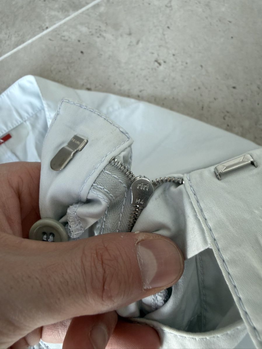 Prada 🔥Vintage Prada Uomo Luna Rossa White Pants Size US 36 / EU 52 - 7 Thumbnail