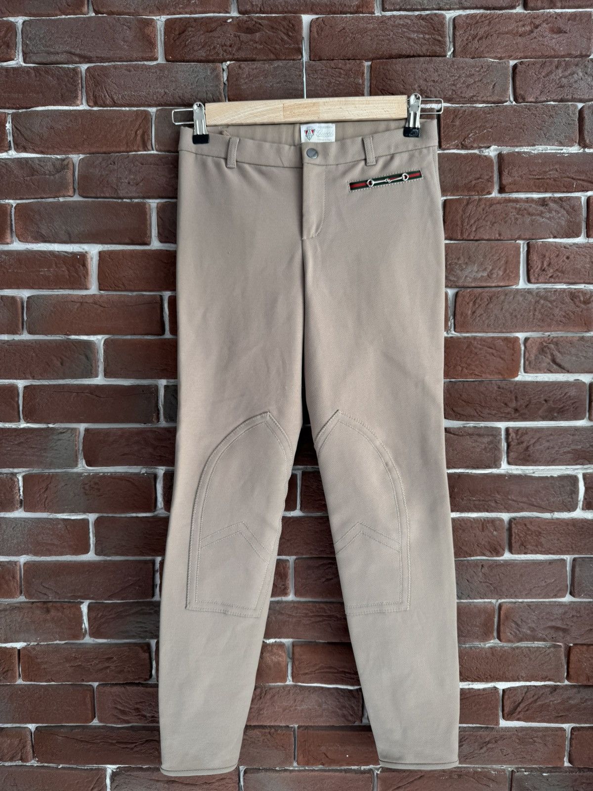 Gucci Gucci Equestrian Bondage Pants Women’s 38IT Sand designer Size 26" / US 2 / IT 38 - 1 Thumbnail