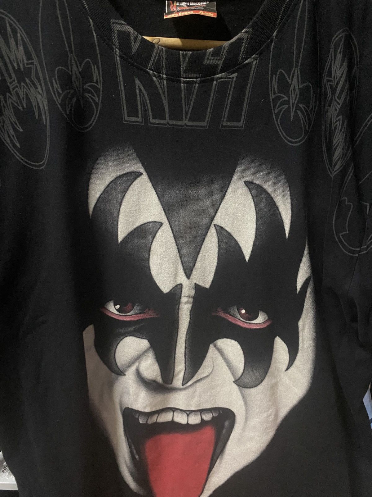 Band Tees × KISS × Vintage BOOTLEG OVERPRINT KISS Size US XL / EU 56 / 4 - 4 Thumbnail
