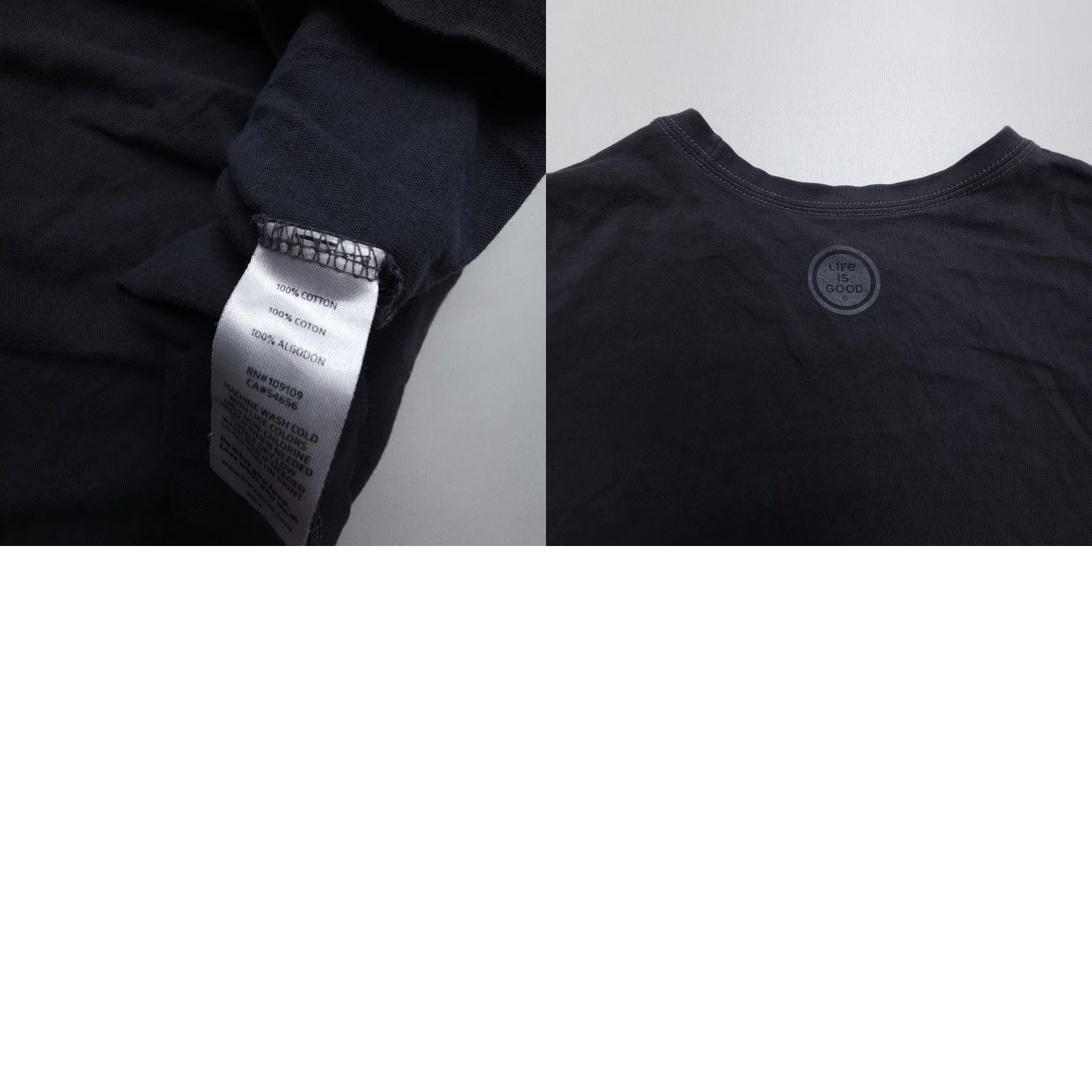 Life is Good Life is Good Crusher Tee Shirt Mens XL Class of 2020 Graphic Print Black Logo Shirt Size US XL / EU 56 / 4 - 8 Thumbnail