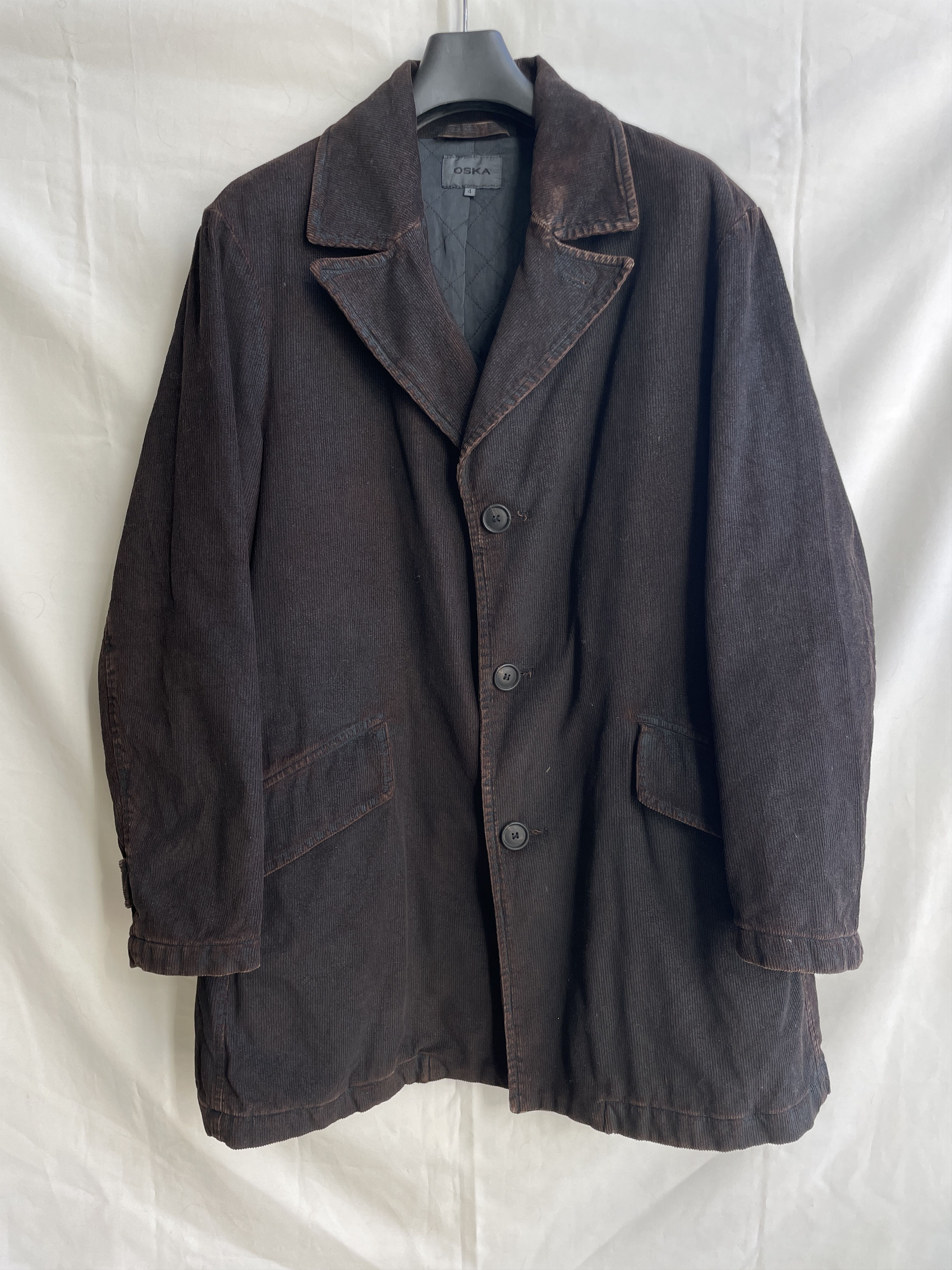 Other Vintage OSKA Rubberized Corduroy Burgundy Brown Coat Size US XL / EU 56 / 4 - 1 Thumbnail