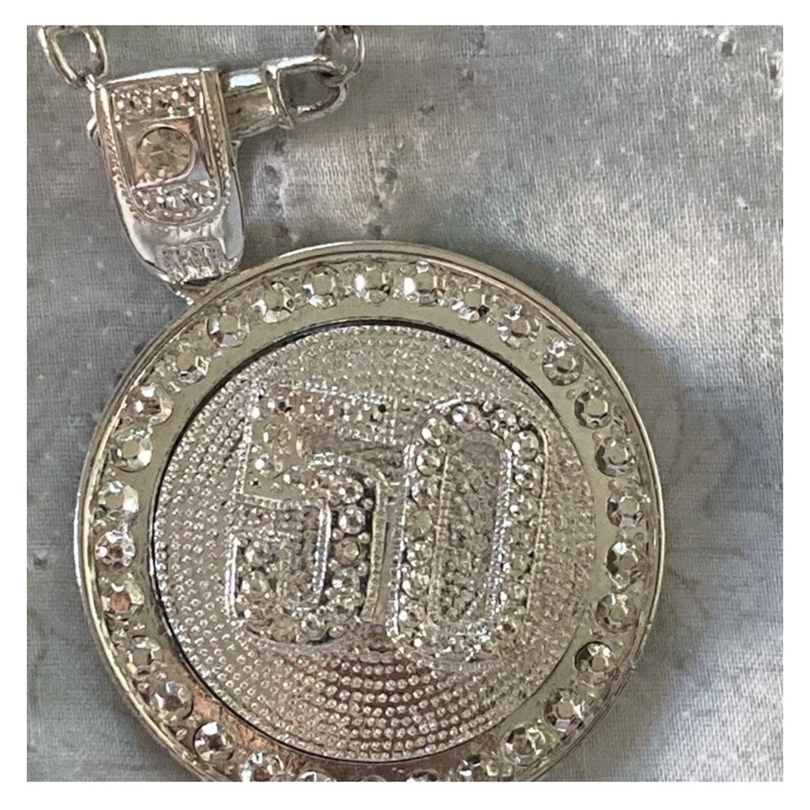 50 Cent Custom 2000s Hip Hop 'Bling' Jewelry Set - 50 Cent Look Size ONE SIZE - 3 Thumbnail