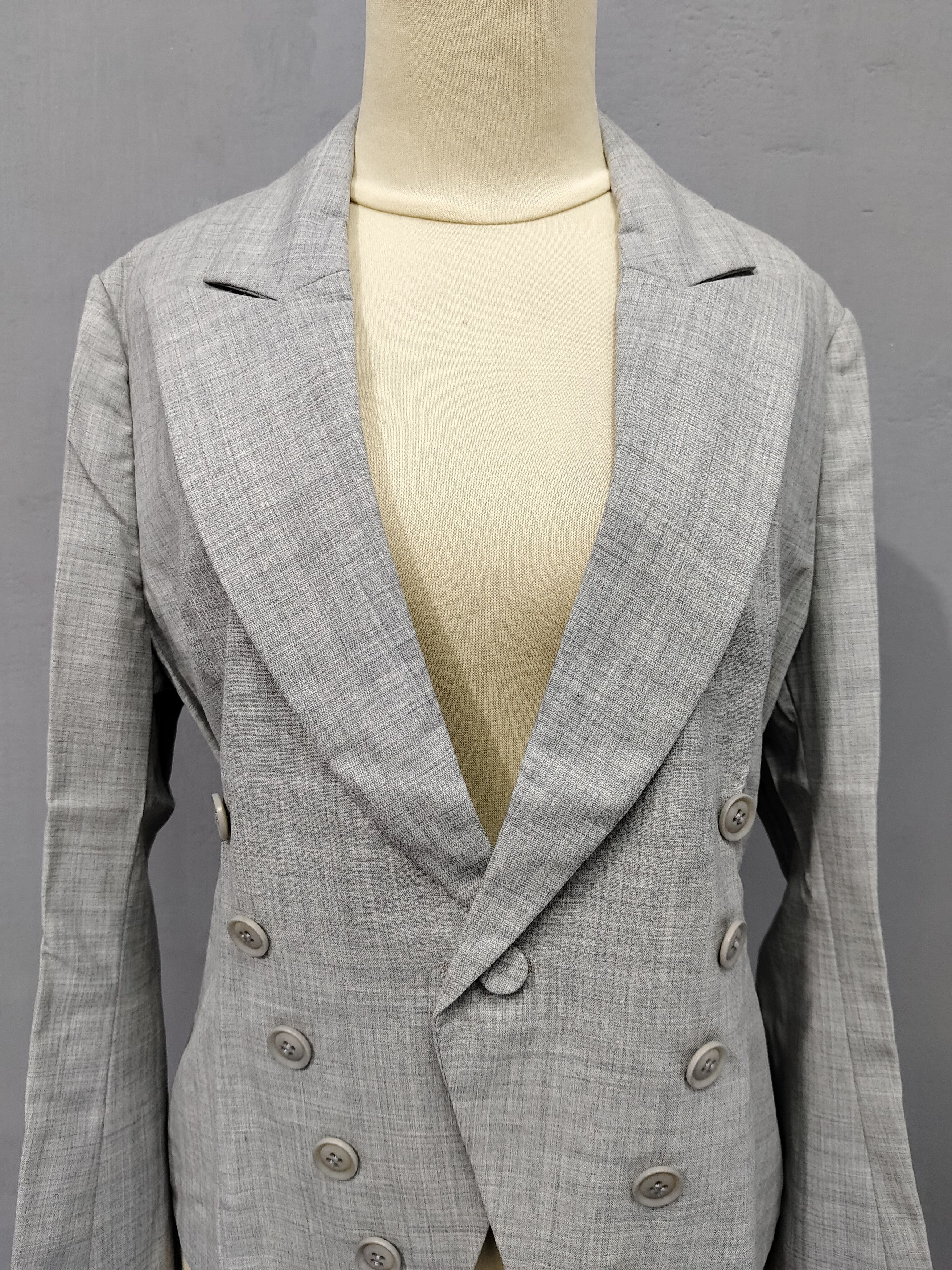 Yohji Yamamoto SAMPLE Y’s- Minimal Double Breasted Tailored Blazer Jacket Size M / US 6-8 / IT 42-44 - 3 Thumbnail