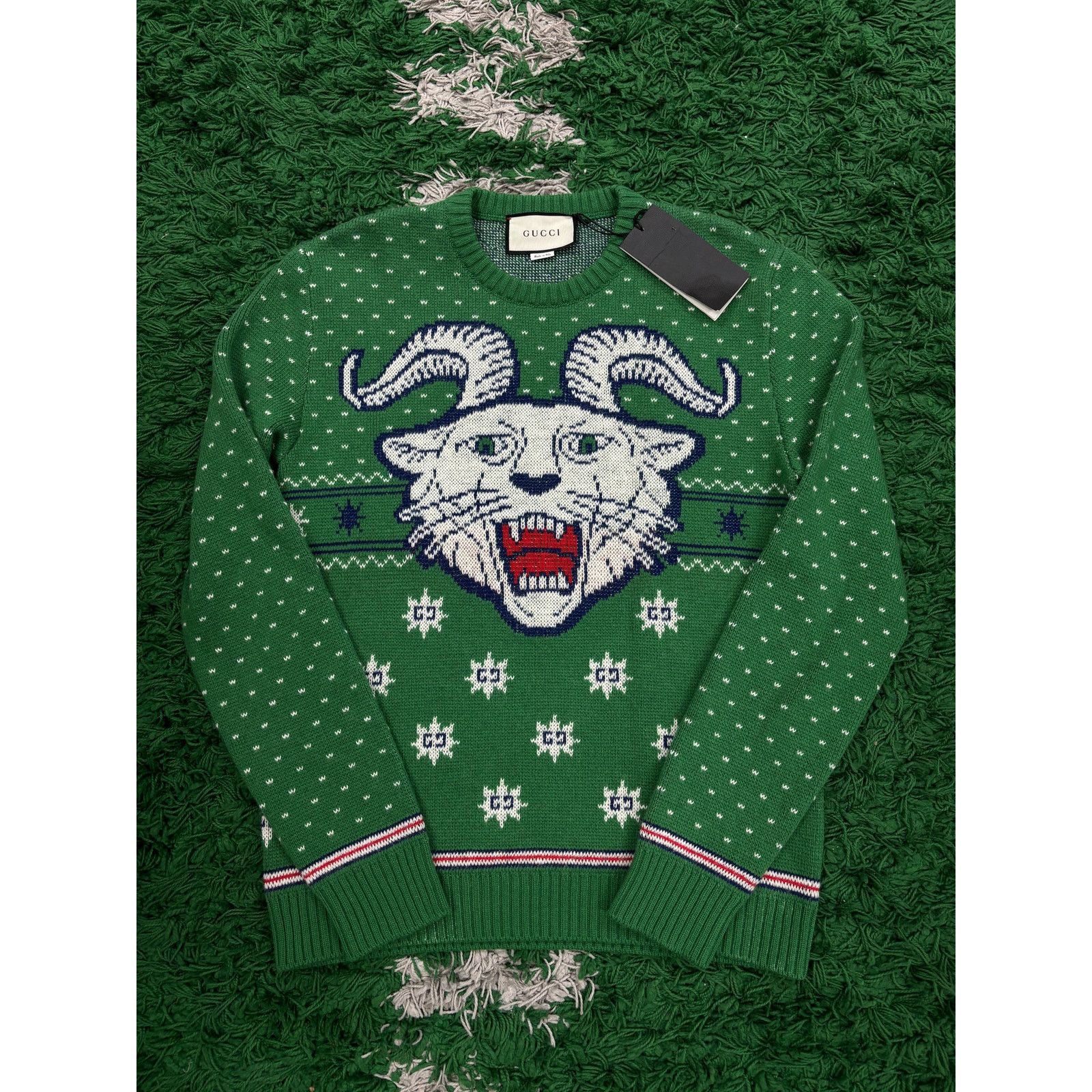 Gucci Gucci Knit Green Goat Small New Size US S / EU 44-46 / 1 - 1 Thumbnail