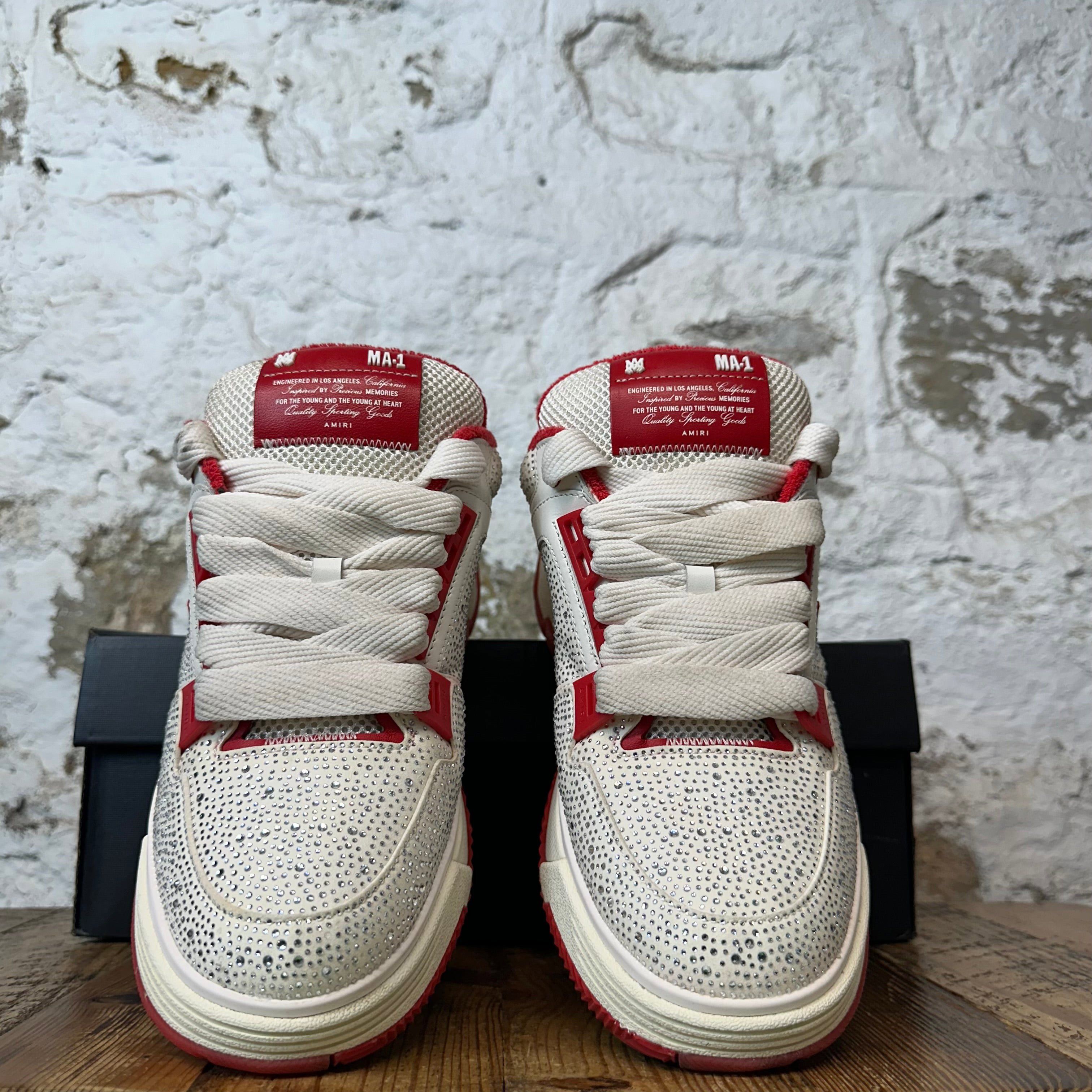 Amiri Amiri MA-1 Crystal Red White Cream Sneaker Sz 10 (43) Size US 10 / EU 43 - 3 Thumbnail