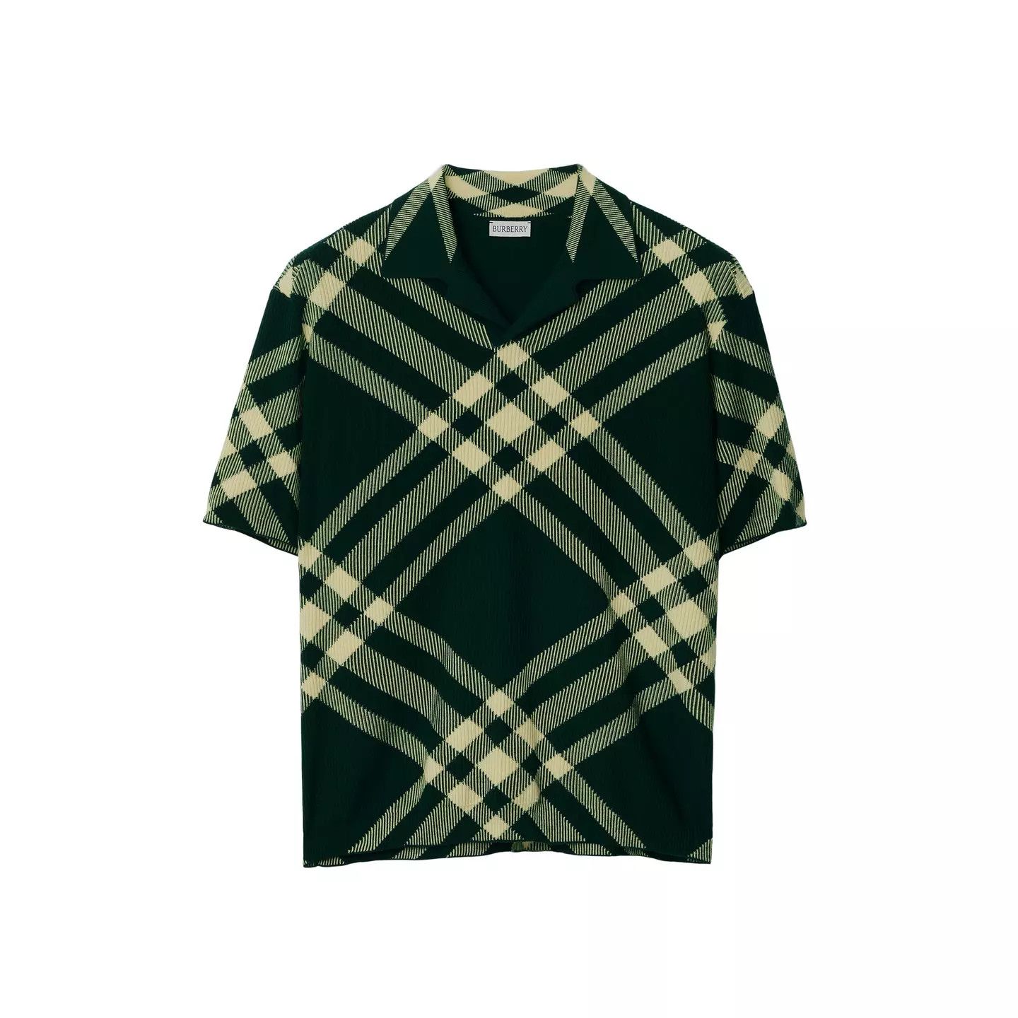 Burberry o1g2r1mq0426 Check Wool Blend Polo Shirt in Multicolor Size US M / EU 48-50 / 2 - 1 Thumbnail