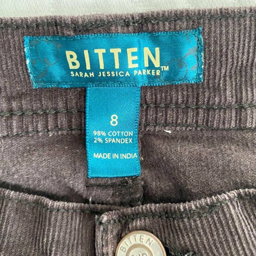 Parker Bitten Womens Straight Leg Brown Corduroy Stretch Jeans Size 8 Extra Large XL Size 30" / US 8 / IT 44 - 3 Thumbnail