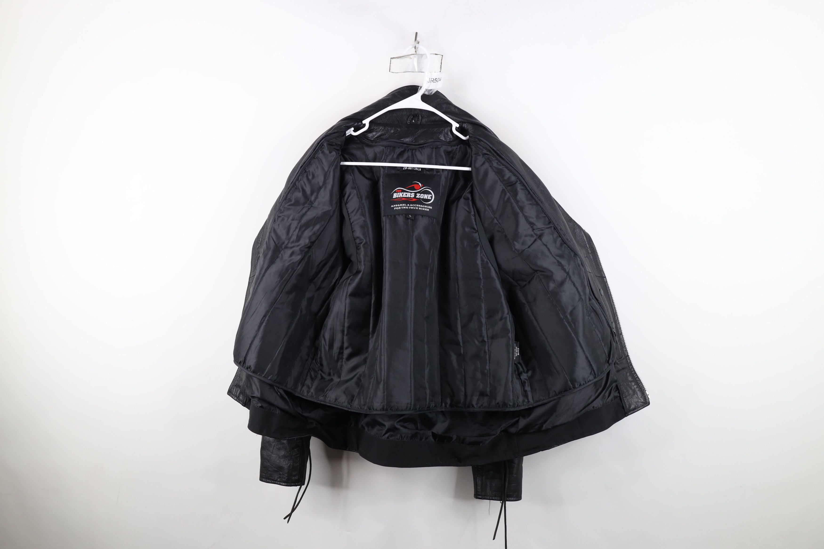 Vintage Vintage Lined Braided Leather Motorcycle Jacket Black Size US L / EU 52-54 / 3 - 10 Thumbnail