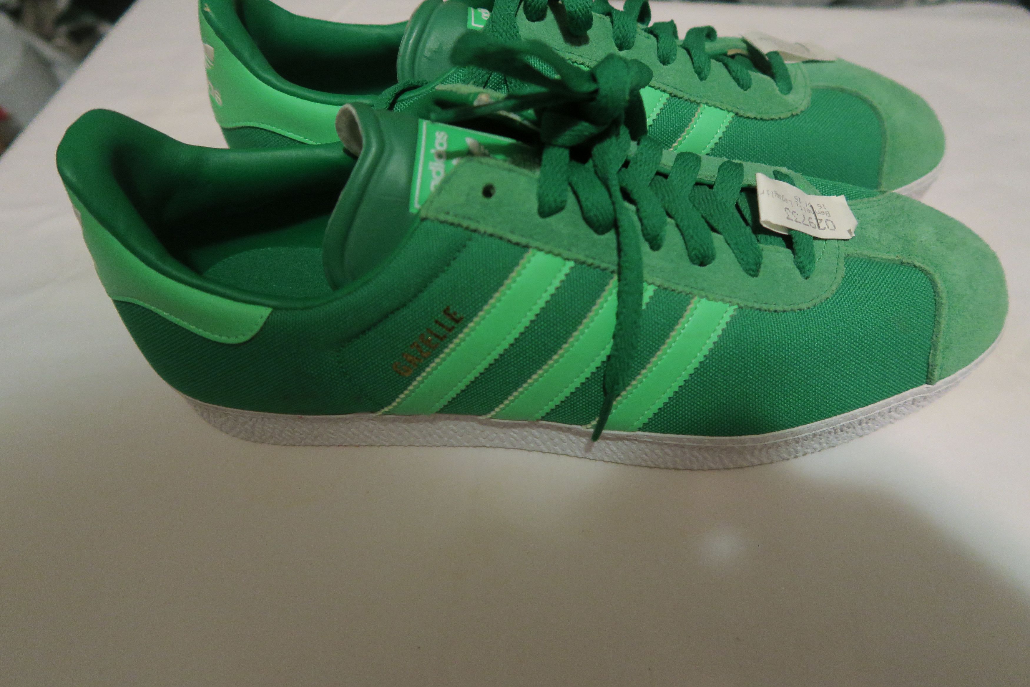 adidas gazelle silver green womens Gucci // X Adidas Green Velvet & Suede Gazelle Sneaker  VSP Consignment