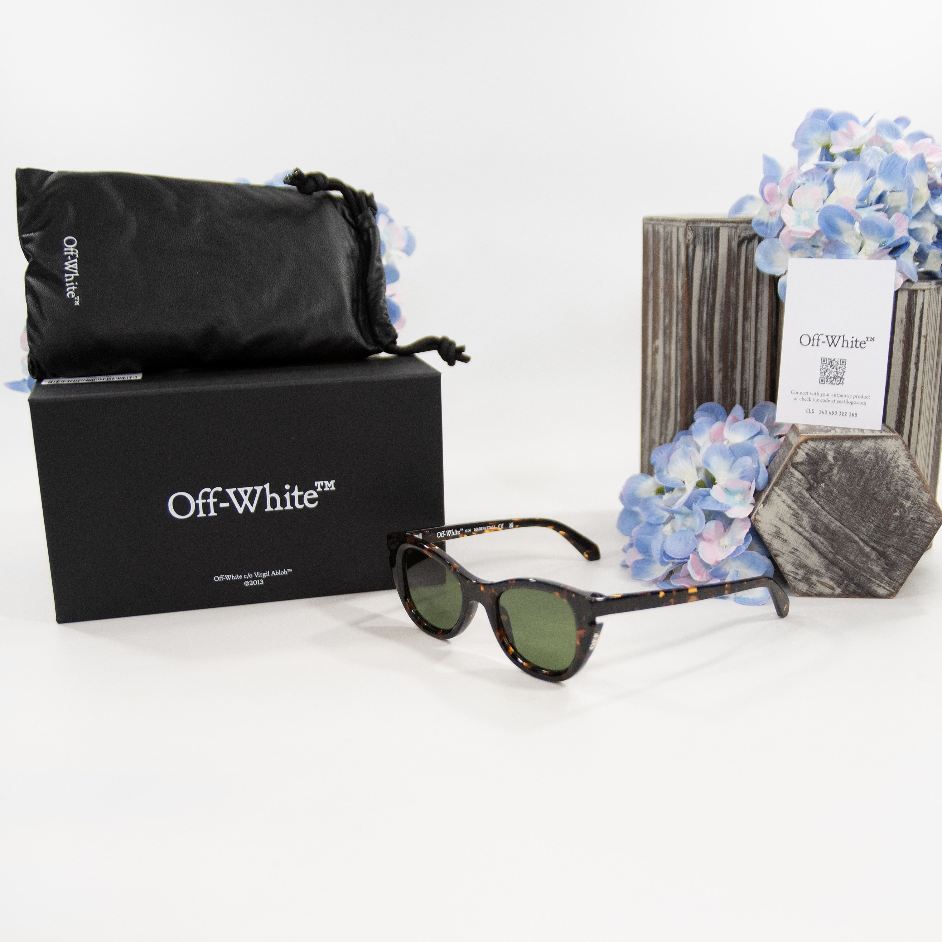 Off-White Off-White OER1112 Boulder Havana Tortoise Logo Sunglasses NW Size ONE SIZE - 3 Thumbnail