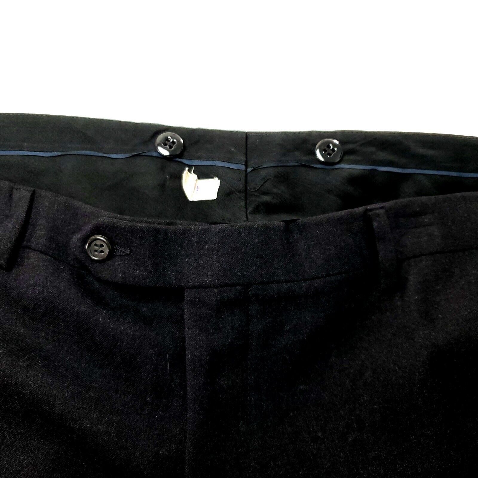 Brooks Brothers Brooks Brothers Worsted Wool Dress Pants 43/25 Gray Flat Fro Size 44S - 2 Thumbnail