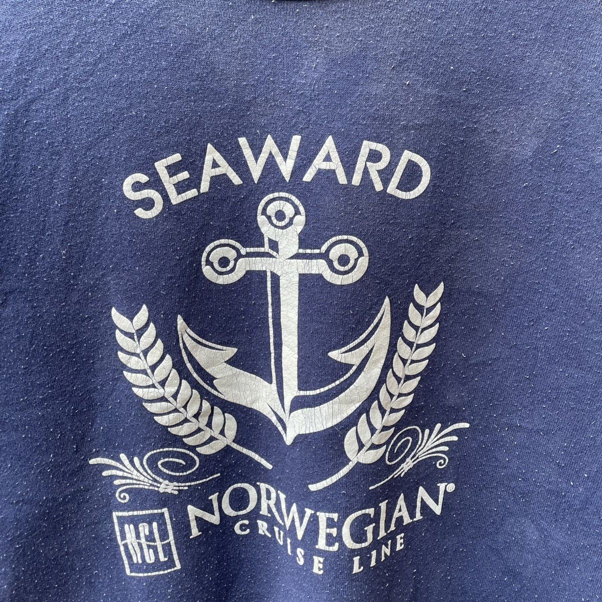 Vintage 🔥Vintage 80s Seaward Norwegian Cruise Lane Sweatshirts Size US S / EU 44-46 / 1 - 6 Thumbnail