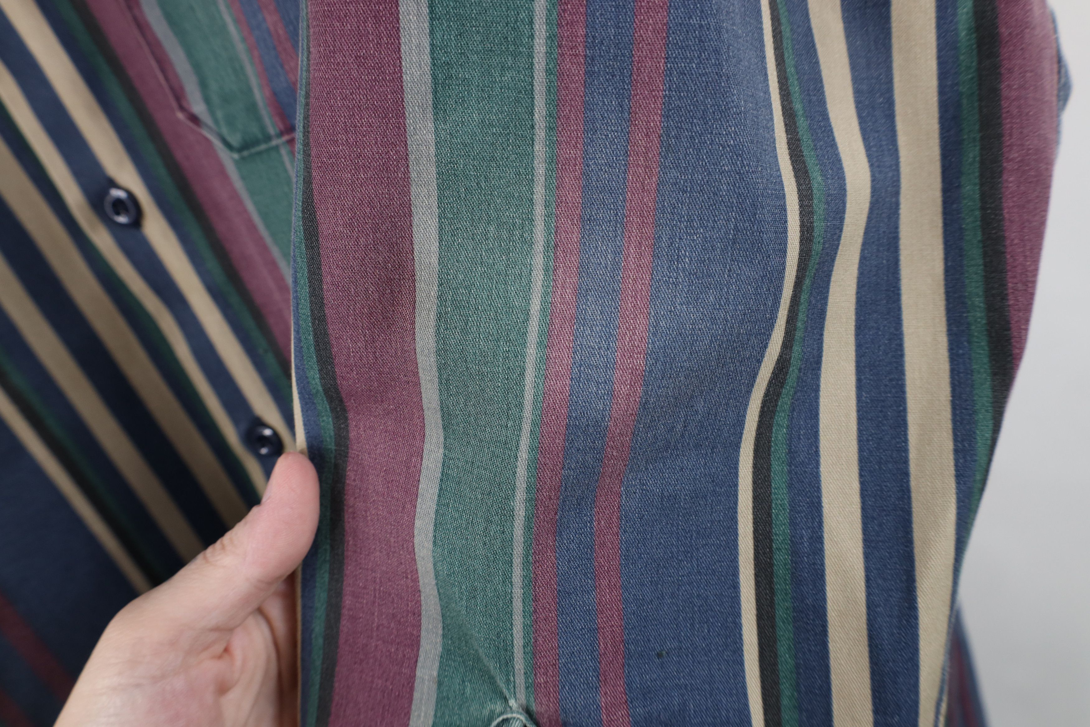 Dickies Vintage 90s Dickies Striped Collared Button Shirt USA Size US L / EU 52-54 / 3 - 4 Thumbnail