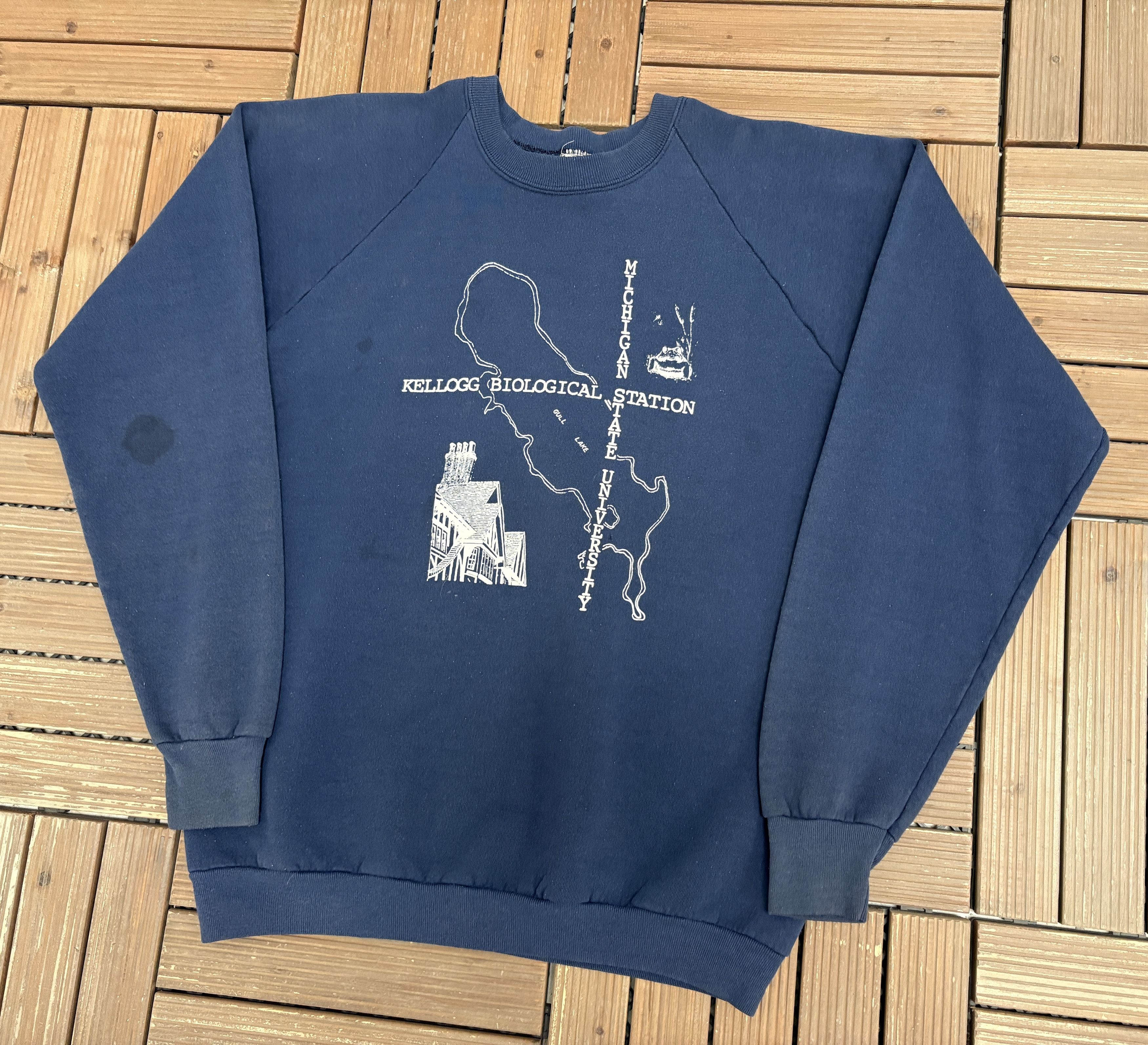 Vintage Kellogg Biological Station Michigan State Vintage Crewneck Size US XL / EU 56 / 4 - 3 Thumbnail