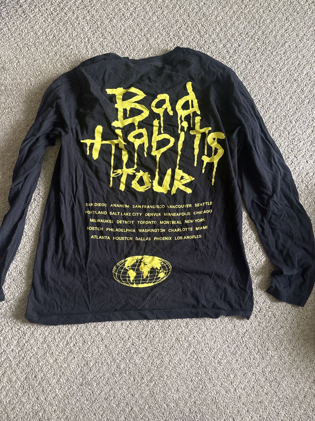 NAV Nav x Bad Habits Tour Long Sleeved Tee Size US M / EU 48-50 / 2 - 1 Thumbnail