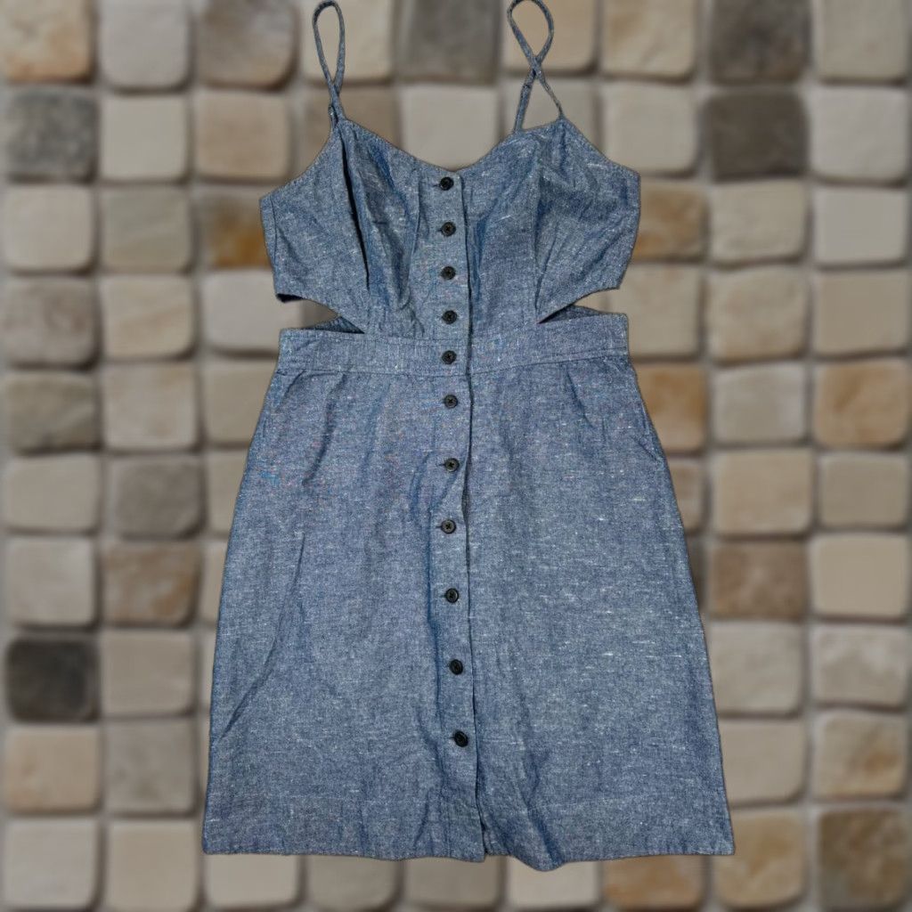 Madewell Madewell Dress Womens 4 Blue Cotton Blouson Size S / US 4 / IT 40 - 1 Thumbnail