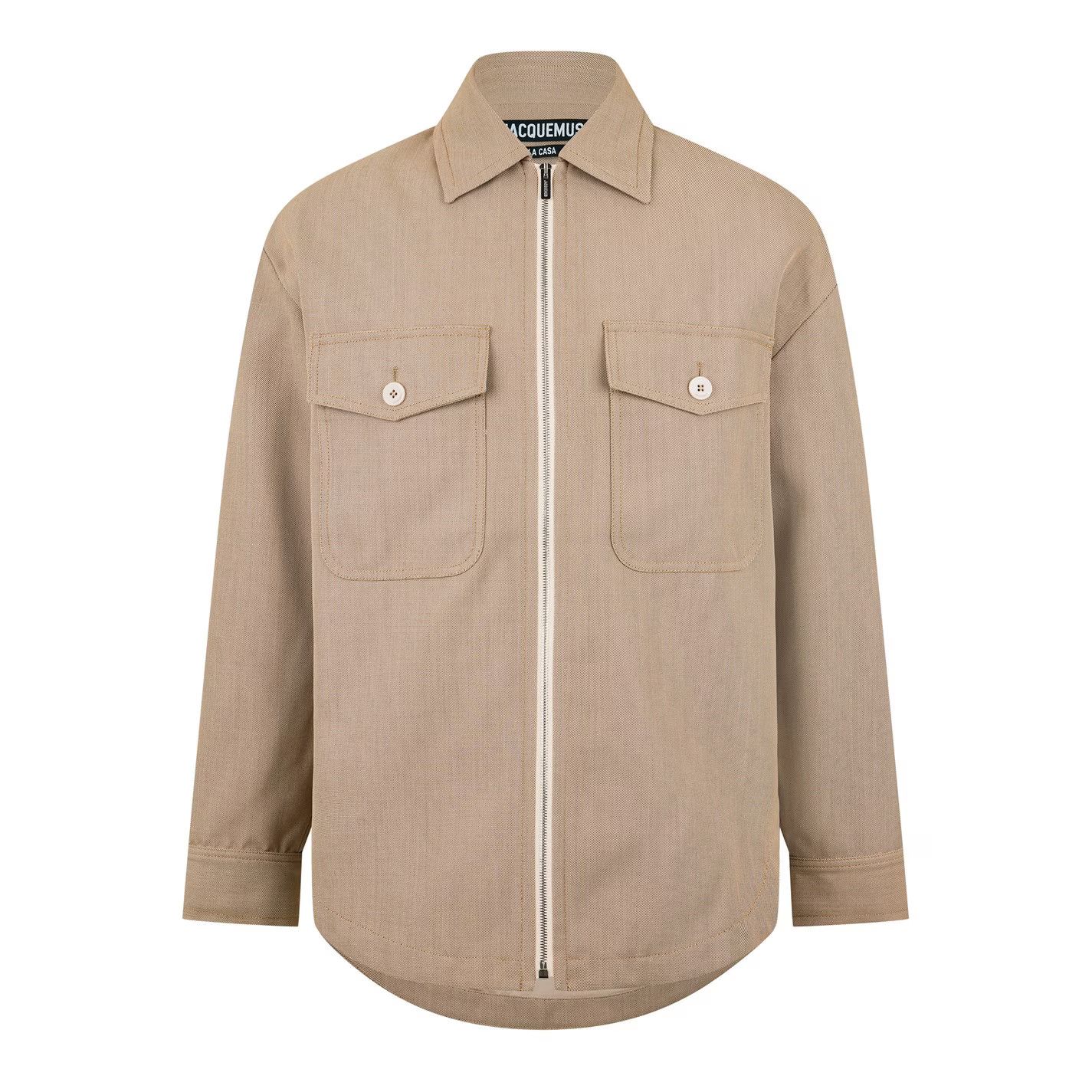 Jacquemus o1g2r1mq0426 Le Montagne Overshirt in Beige Size US L / EU 52-54 / 3 - 1 Thumbnail