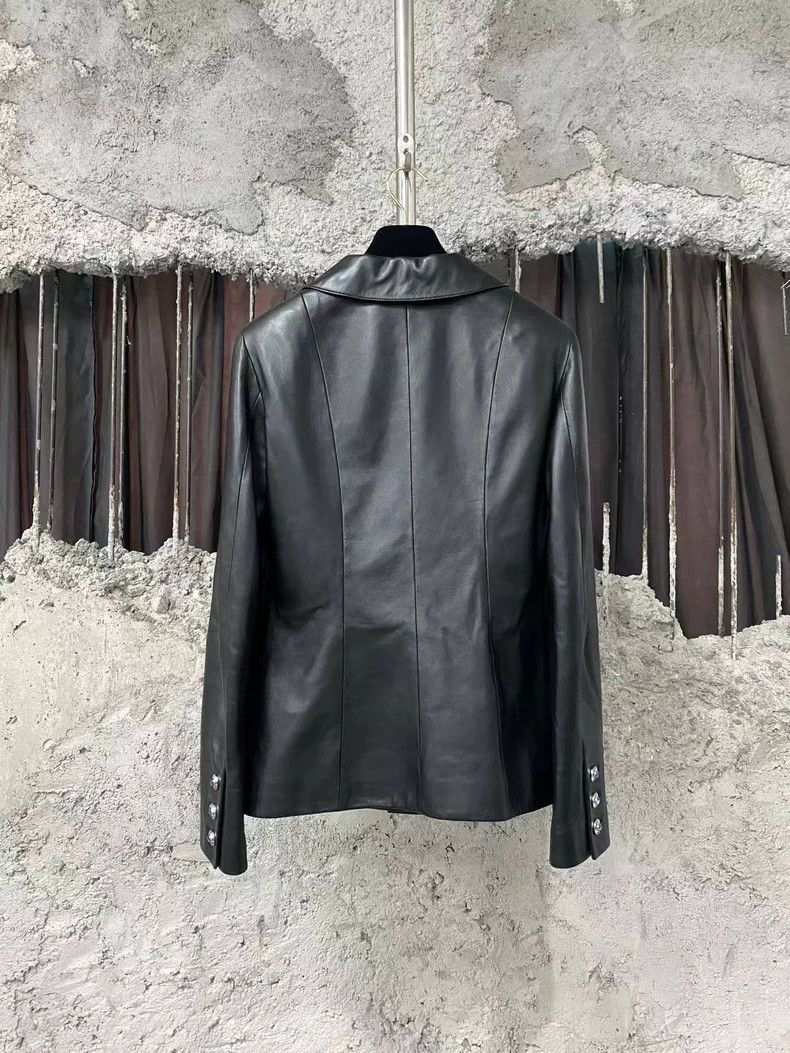Chanel Chanel 25p black sheepskin four-pocket lapel leather jacke Size XS / US 0-2 / IT 36-38 - 2 Thumbnail