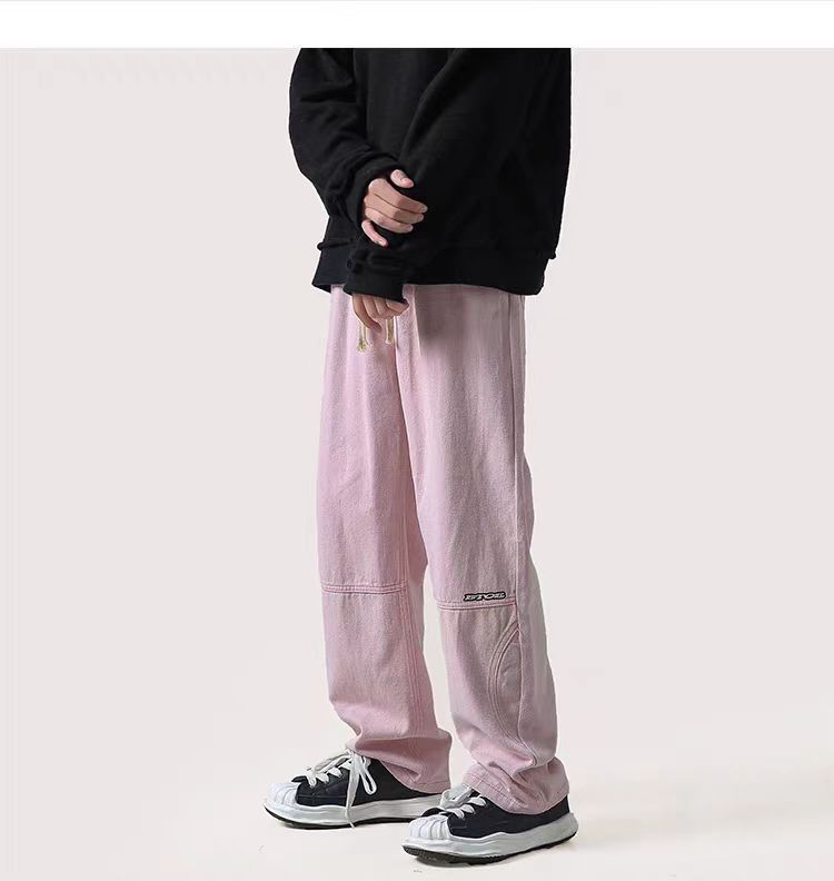 Pink High Street Vintage Loose Jeans