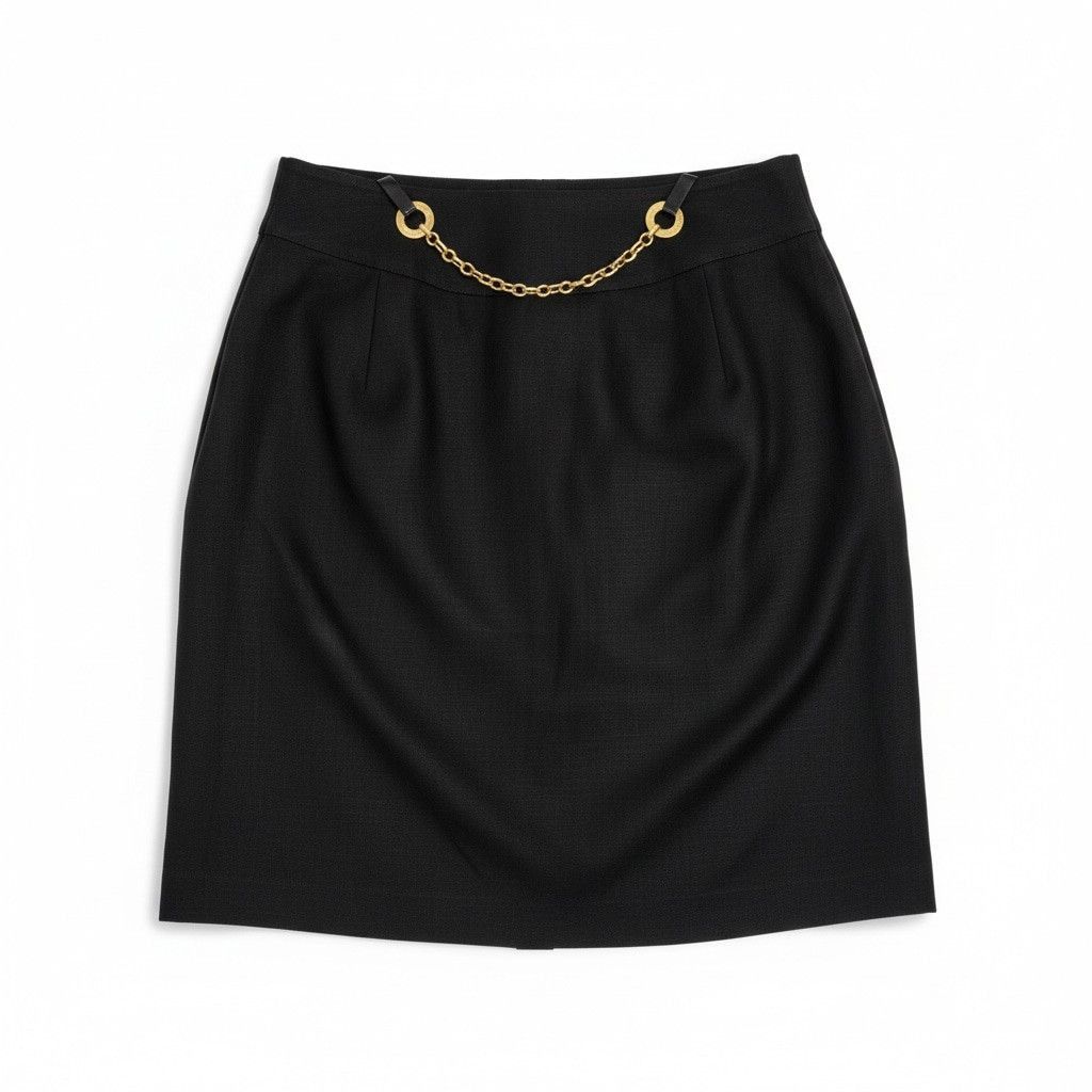 Celine Celine Chain Detail Skirt. 8/40 Size 30" / US 8 / IT 44 - 1 Thumbnail