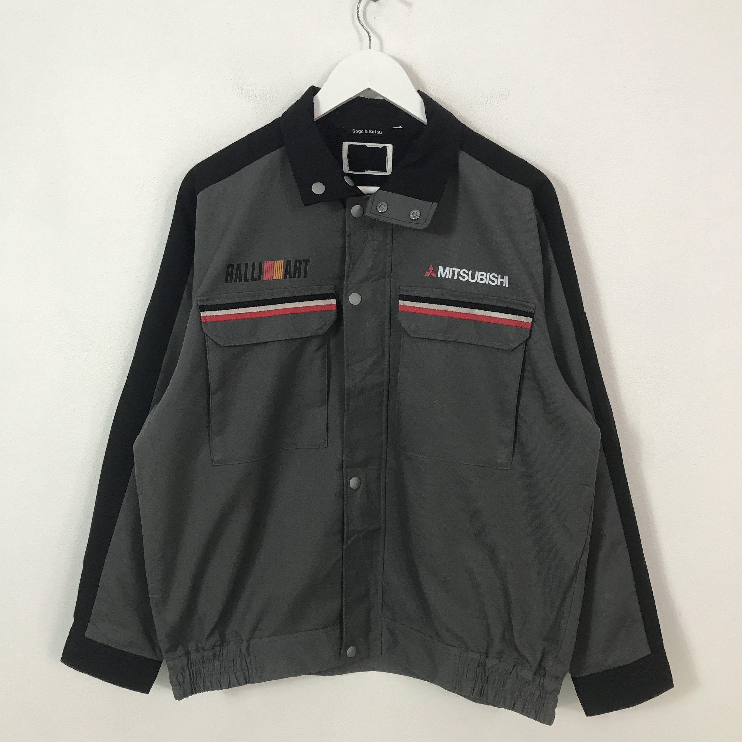 Japanese Brand Vtg Mitsubishi ralliart Racing Work Custom jacket K69B11 Size US L / EU 52-54 / 3 - 3 Thumbnail