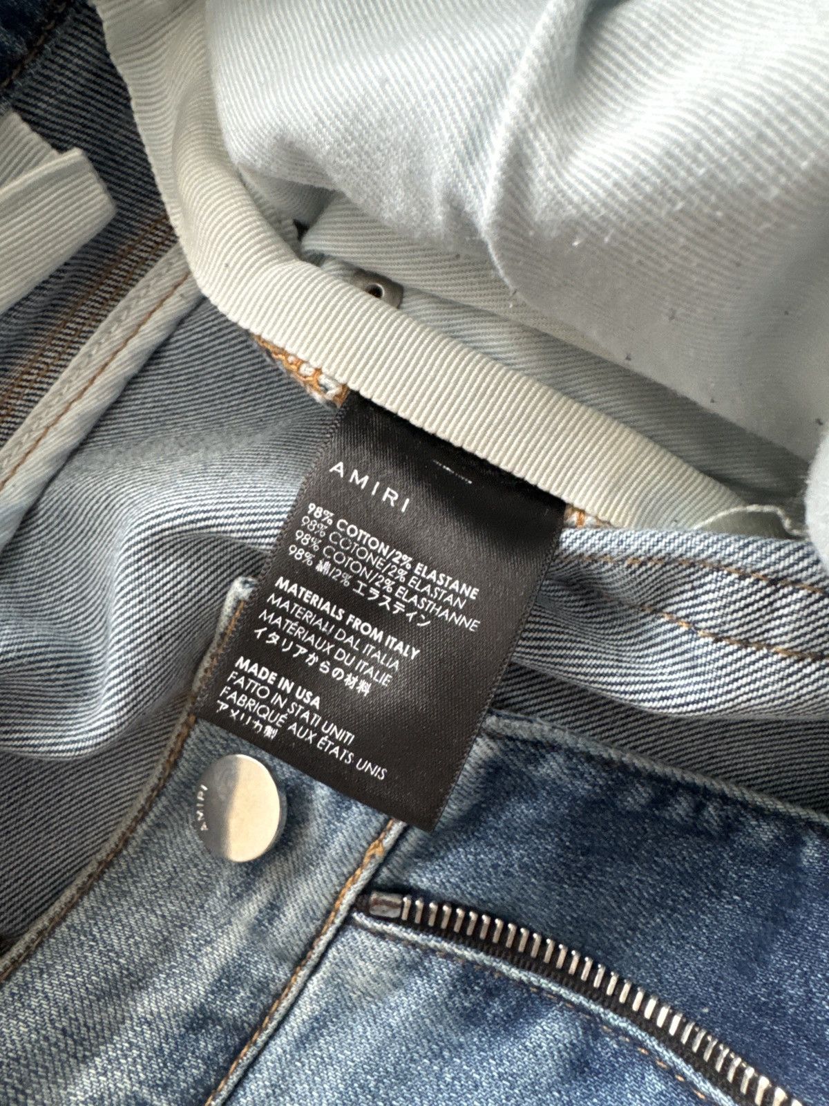 Amiri AMIRI Denim Size 31 Teal Distressing Size US 31 - 8 Thumbnail