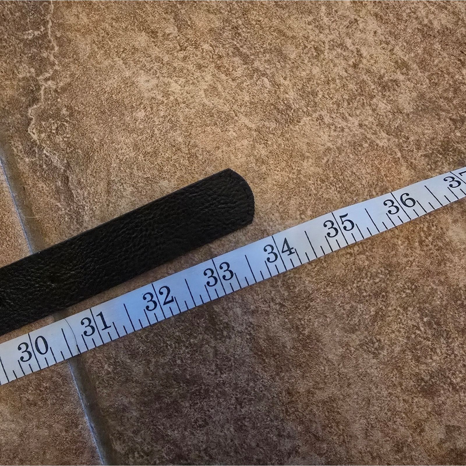 Other Black Rounded Buckle 34 Belt Size ONE SIZE - 3 Thumbnail