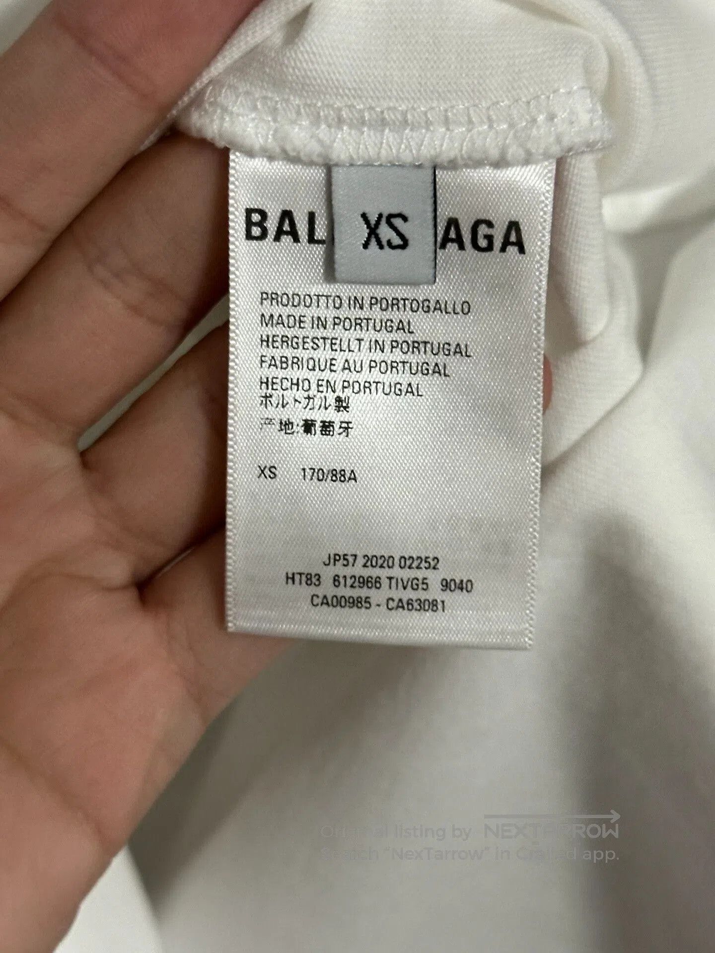 Balenciaga balenciaga short sleeve white t-shirt. Size US XS / EU 42 / 0 - 3 Thumbnail