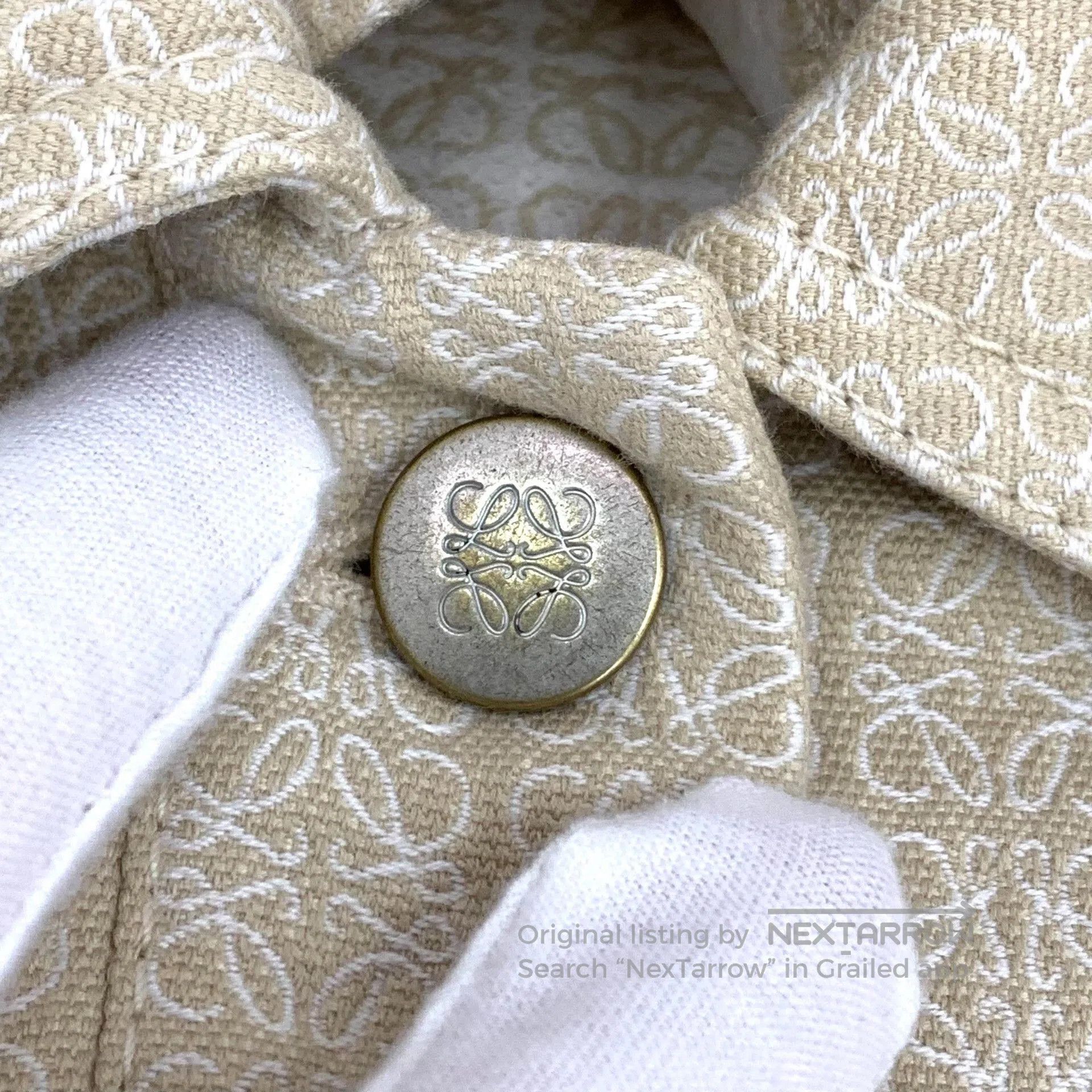 Loewe Loewe Logo Print Cotton Lapel Jacket. Size US L / EU 52-54 / 3 - 8 Thumbnail