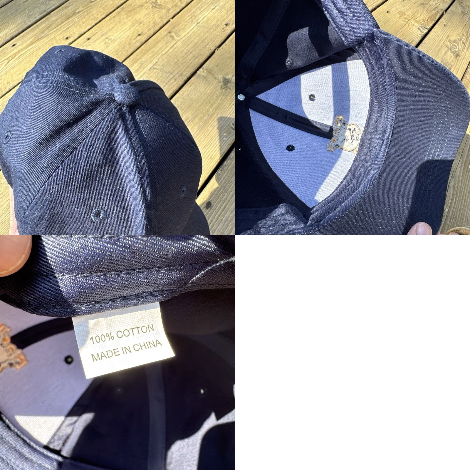 Vintage Black Cat Fireworks Blue Embroidered Adjustable Snapback Hat Mens Size ONE SIZE - 8 Thumbnail