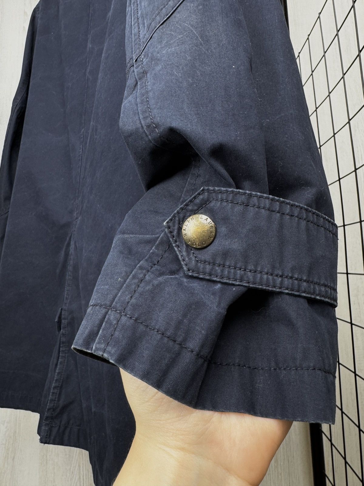 Polo Ralph Lauren Polo Ralph Lauren vintage navy blue cotton long jacket sz M Size US M / EU 48-50 / 2 - 11 Thumbnail