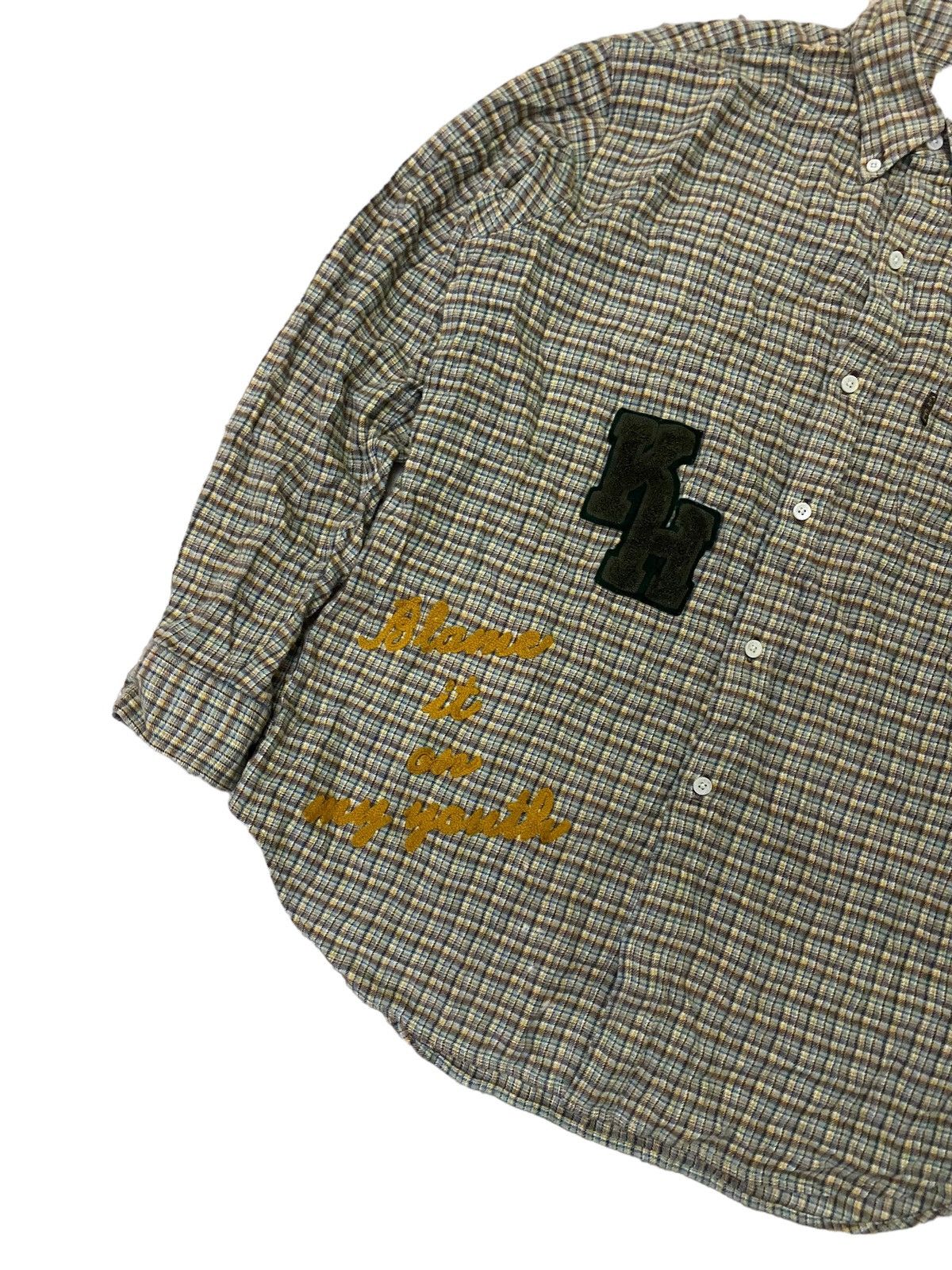 Karl Helmut 💥Vtg Karl Helmut Flannel Button Shirt Size US L / EU 52-54 / 3 - 3 Thumbnail