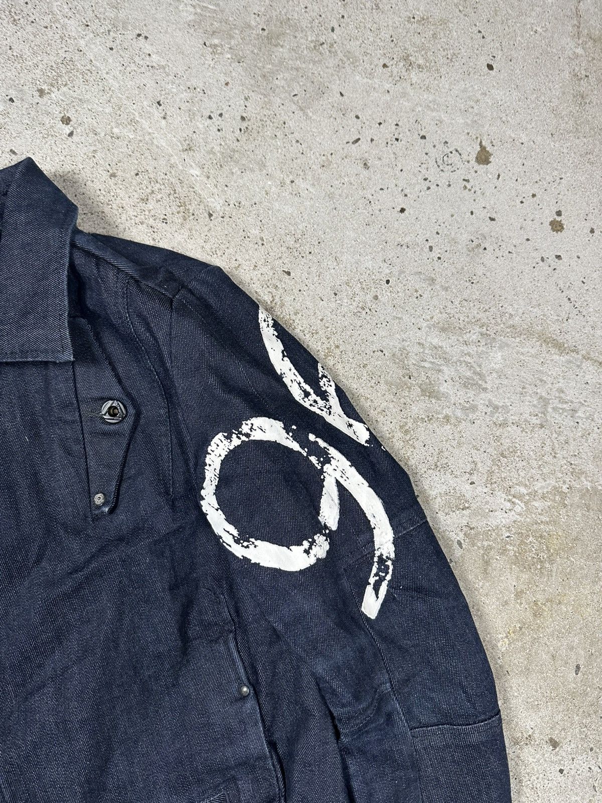 G-Star × Japanese Brand × Vintage Vintage Y2K G Star Raw Tentic Bomber Denim Jacket Biker Moto Size US XXS / EU 40 - 4 Thumbnail