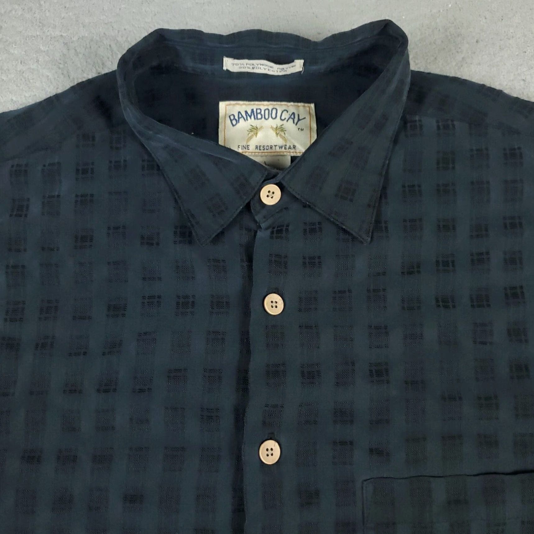 Vintage VINTAGE Burma Bibas Shirt Mens Large Gray Tropical Hawaiian Button Up Size US L / EU 52-54 / 3 - 2 Thumbnail