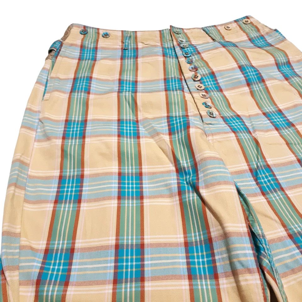 Kapital KAPITAL Plaid Pants Size 2 M 32” Cotton Linen Size US 32 / EU 48 - 4 Thumbnail