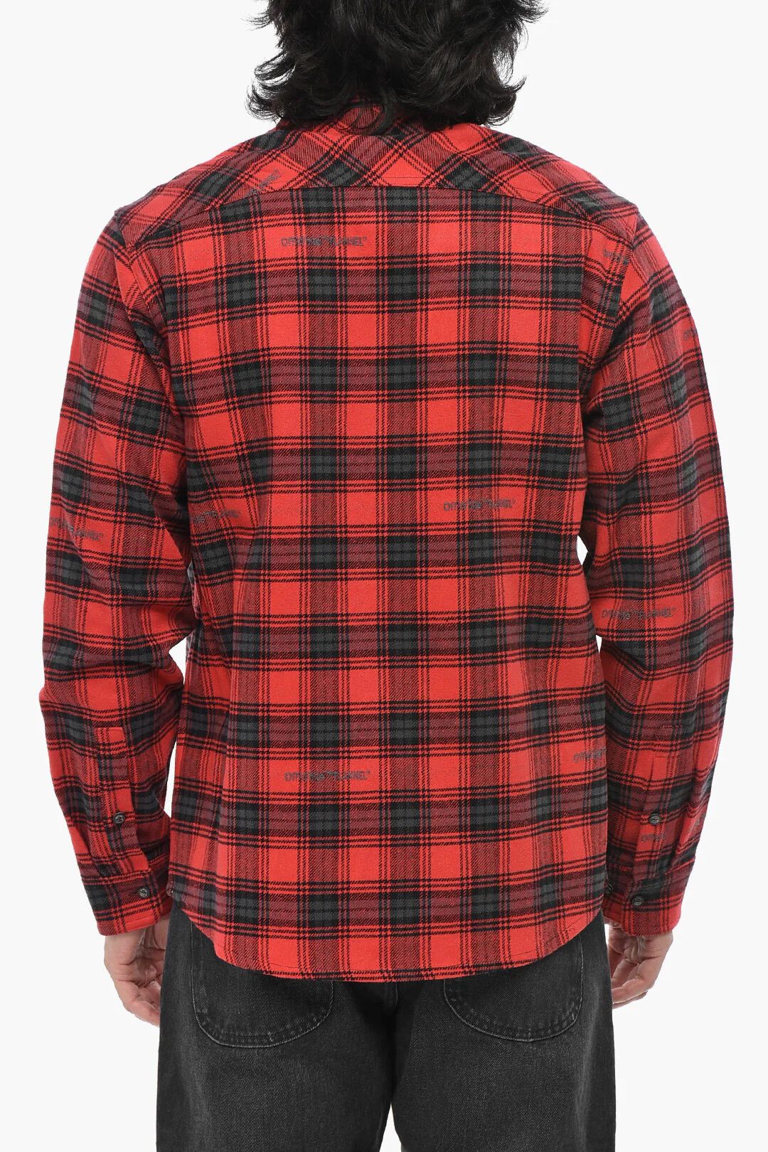 Off-White og1mm0526 Flannel Shirt in Red/Black Size US S / EU 44-46 / 1 - 2 Thumbnail